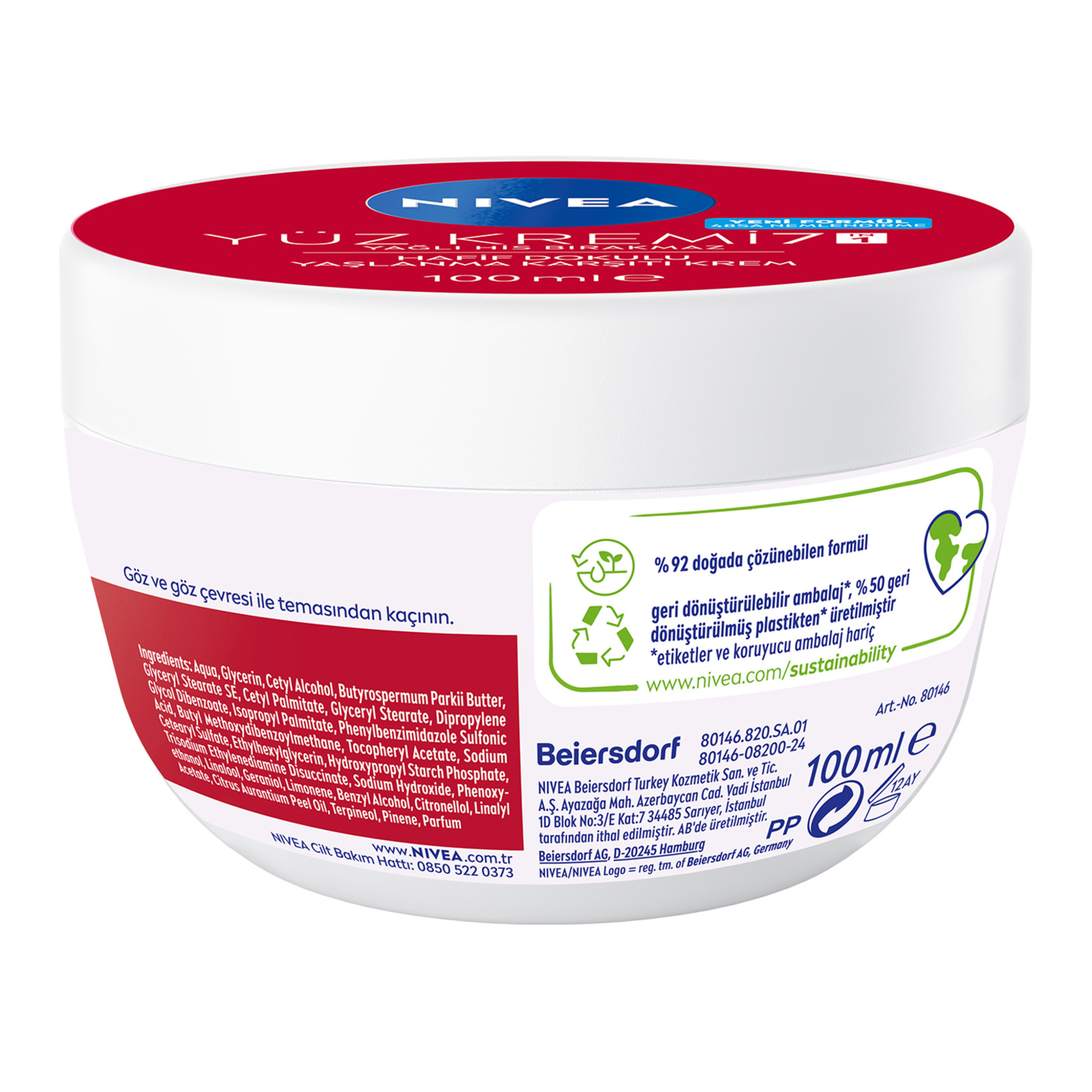 NIVEA Hafif Dokulu Yaşlanma Karşıtı Yüz Bakım Kremi 100 Ml - Görsel 2