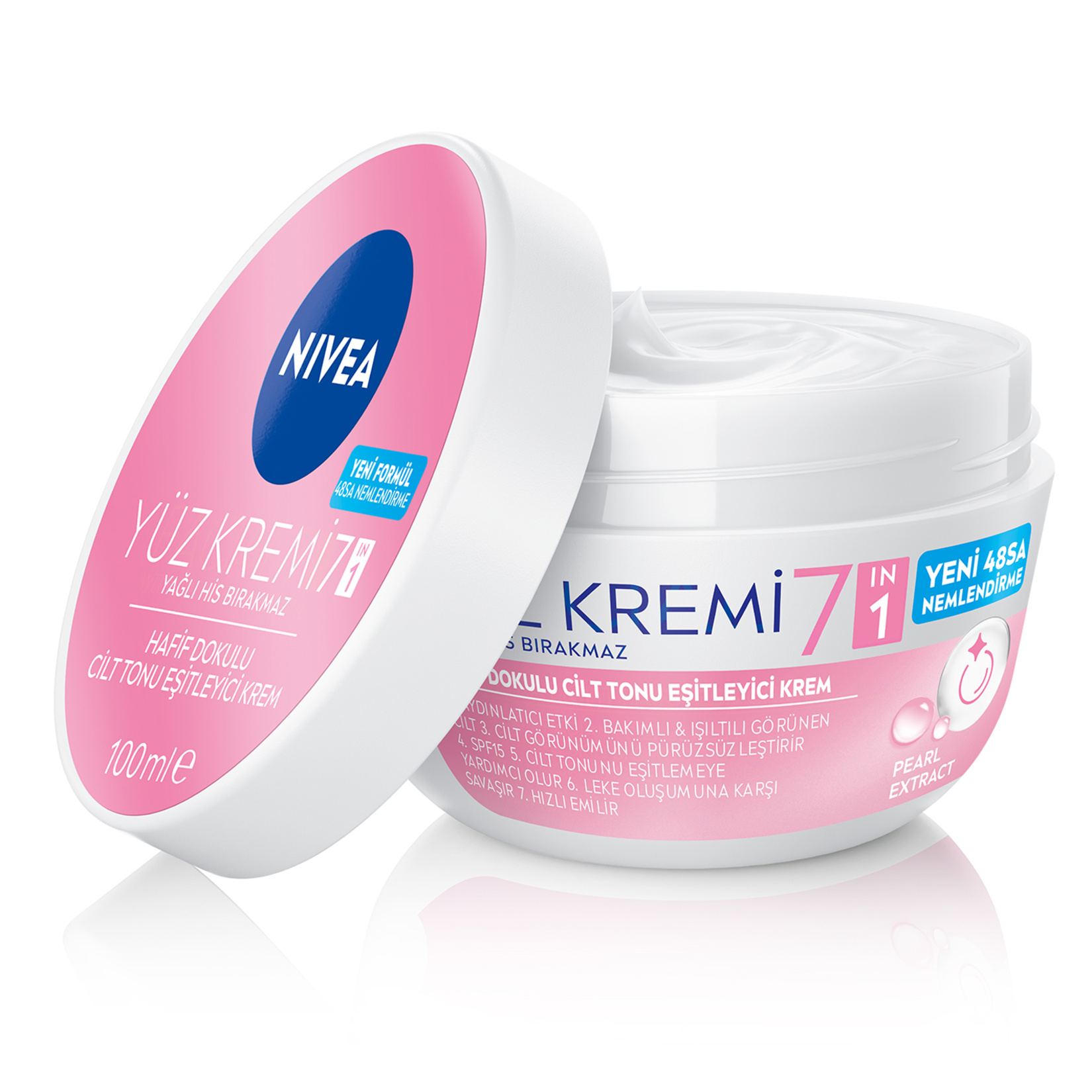 NIVEA Hafif Dokulu Cilt Tonu Eşitleyici Yüz Bakım Kremi 100 Ml - Görsel 1