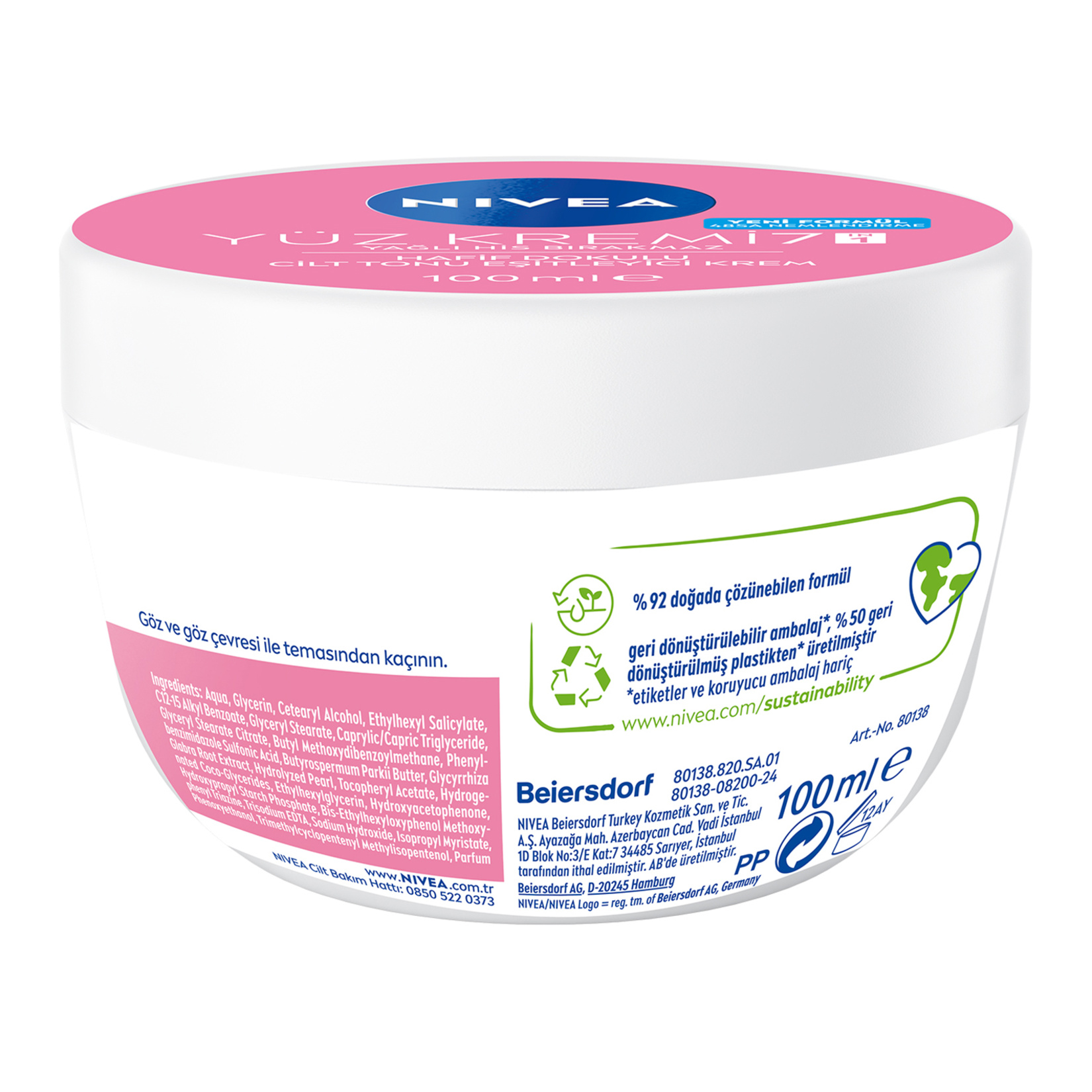 NIVEA Hafif Dokulu Cilt Tonu Eşitleyici Yüz Bakım Kremi 100 Ml - Görsel 6