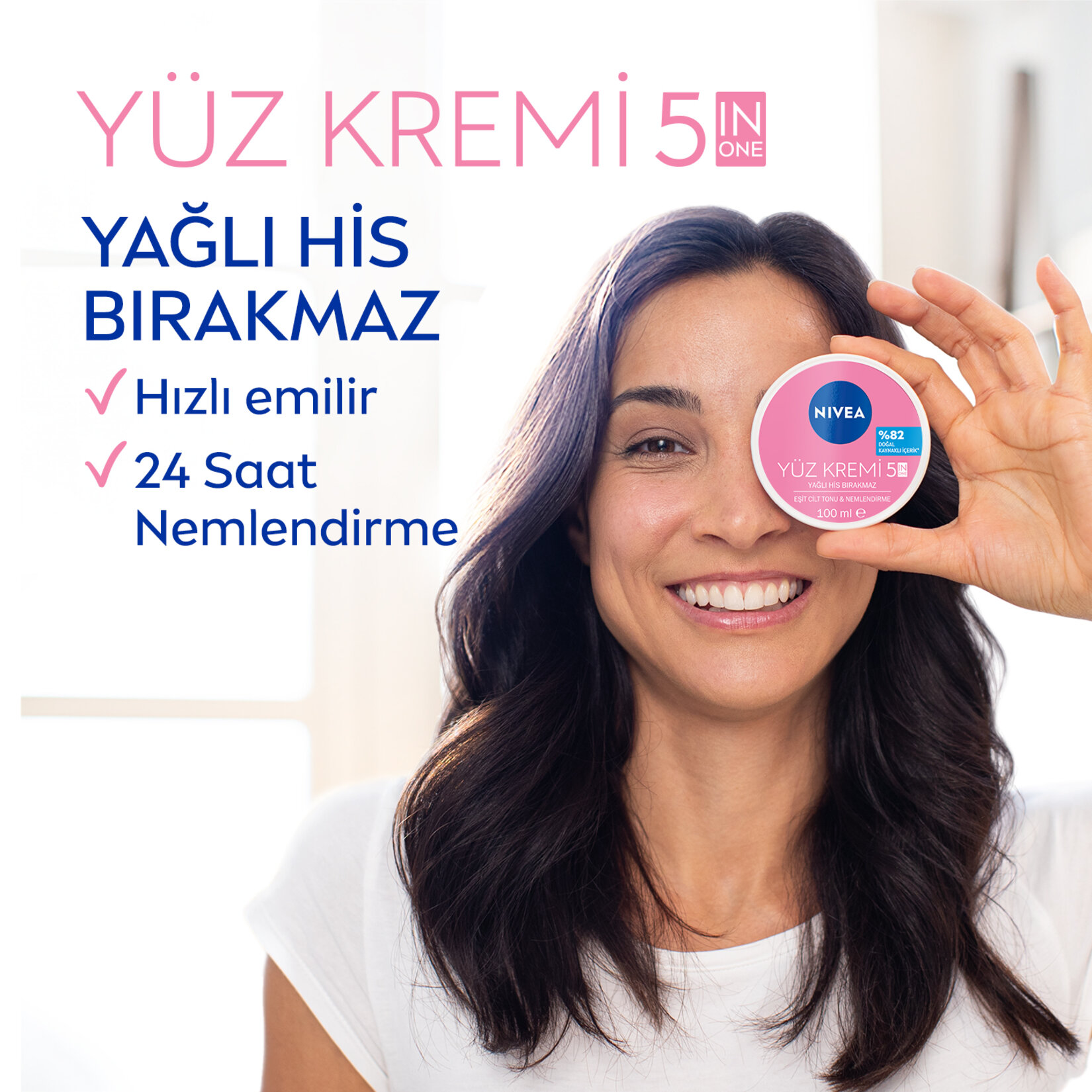 NIVEA Yüz Kremi Eşitleyici Cilt Tonu & Nemlendirme 100 Ml - Görsel 2