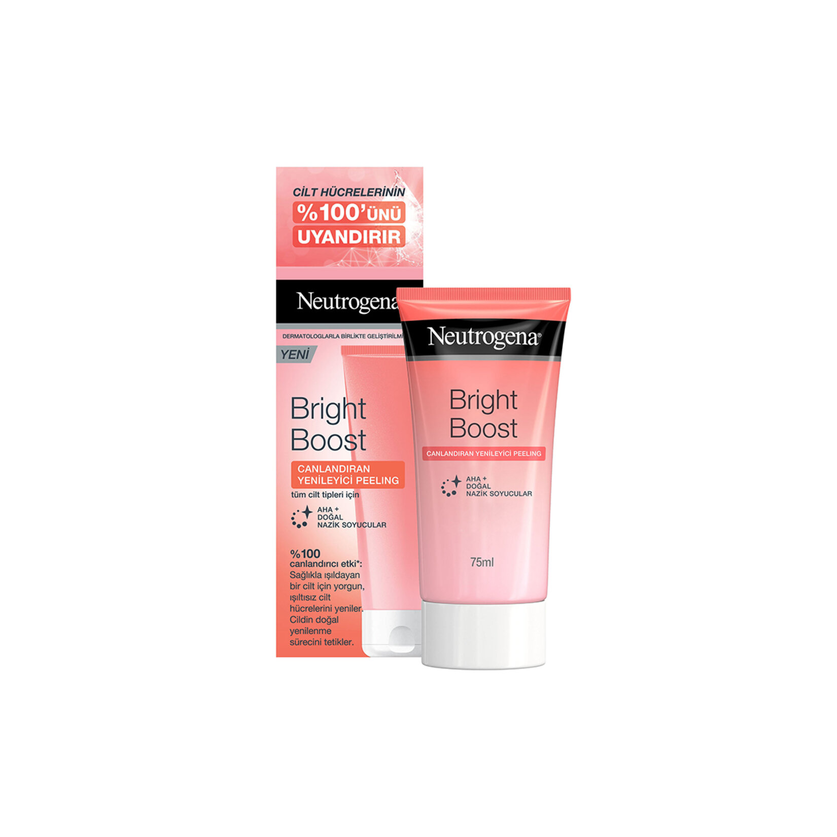 Neutrogena Bright Boost, Işıltı Veren Yenileyici Peeling, 75ml