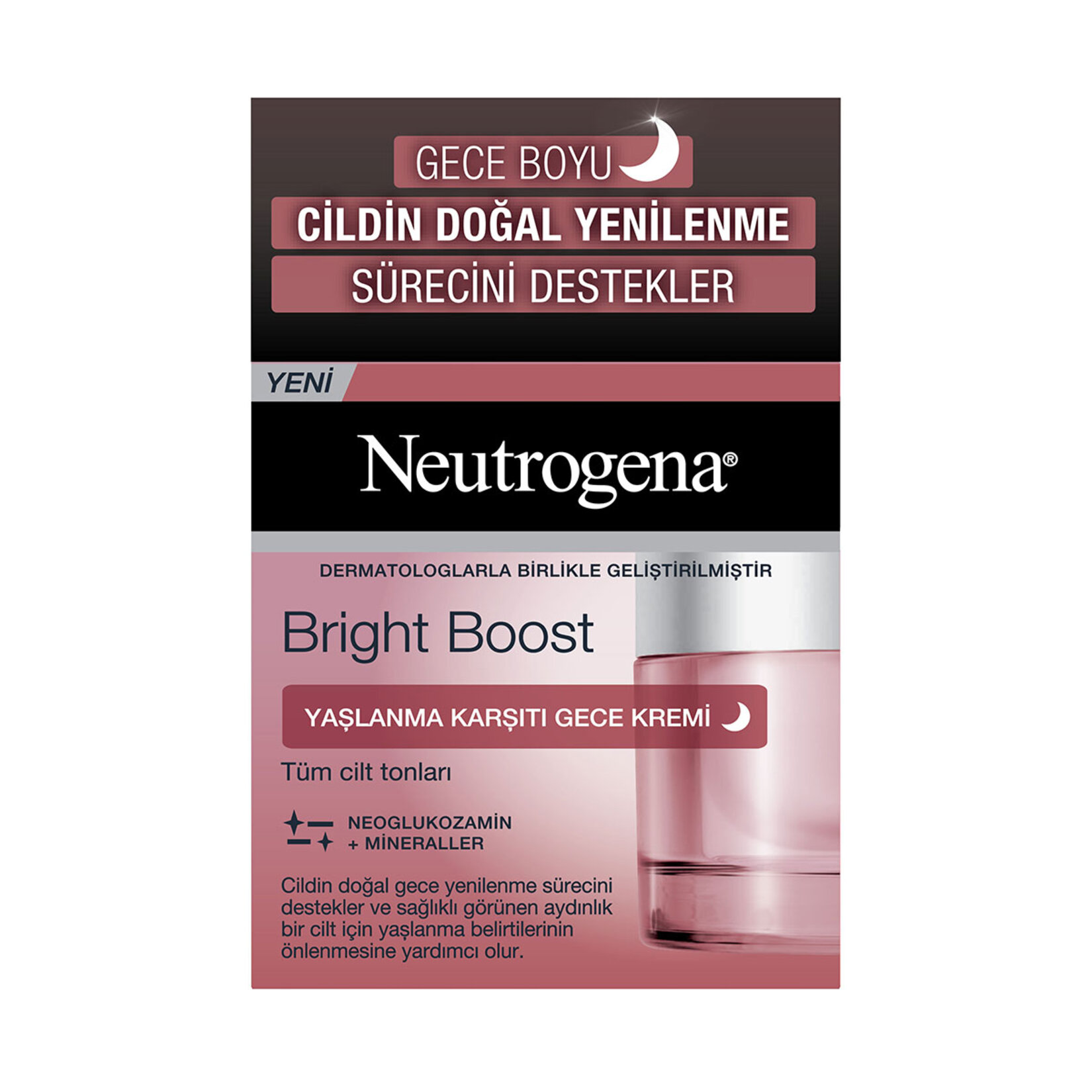 Neutrogena Bright Boost Gece Kremi 50 Ml - Görsel 1