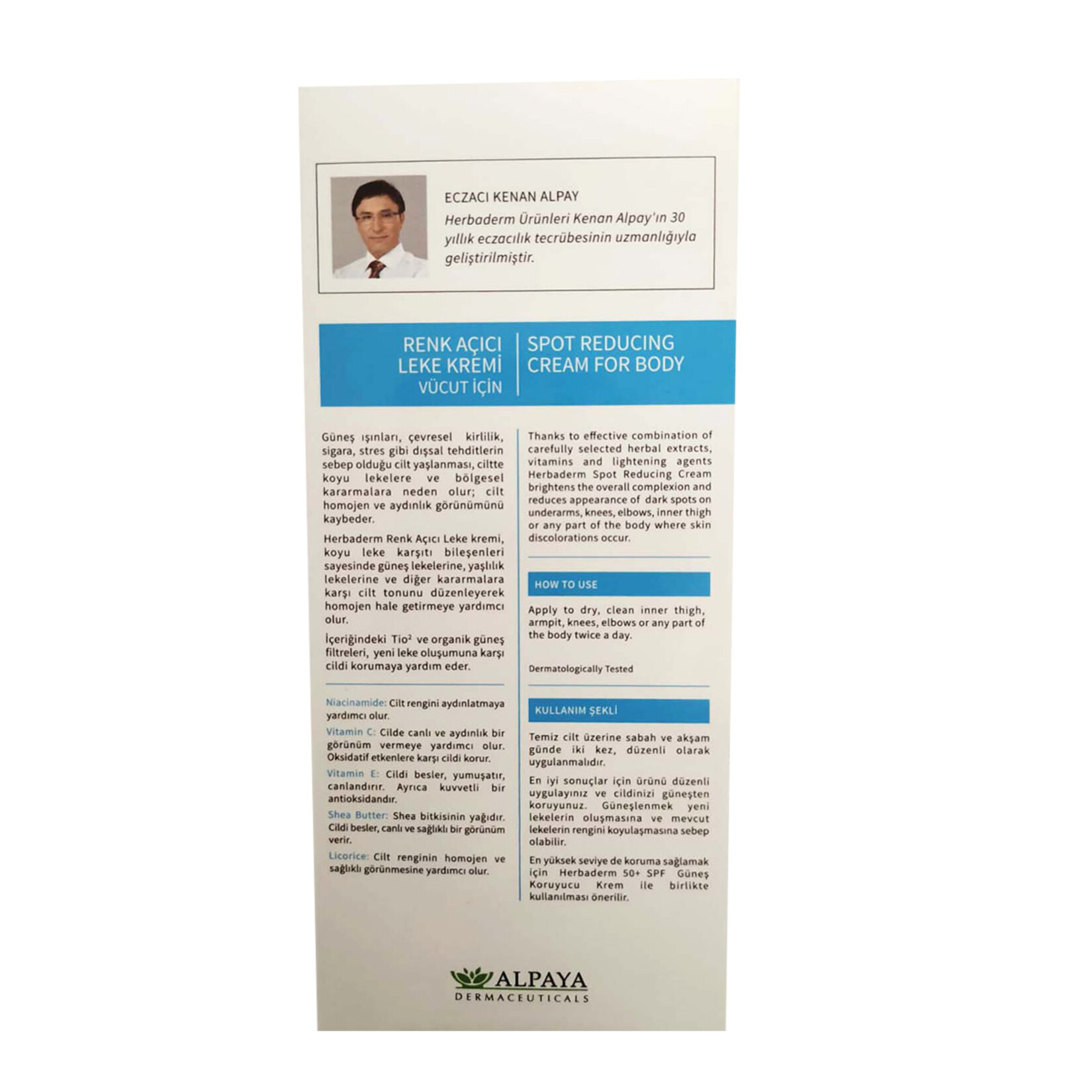 Herbaderm Vücut Beyazlatıcı Krem 60 Ml - Görsel 2