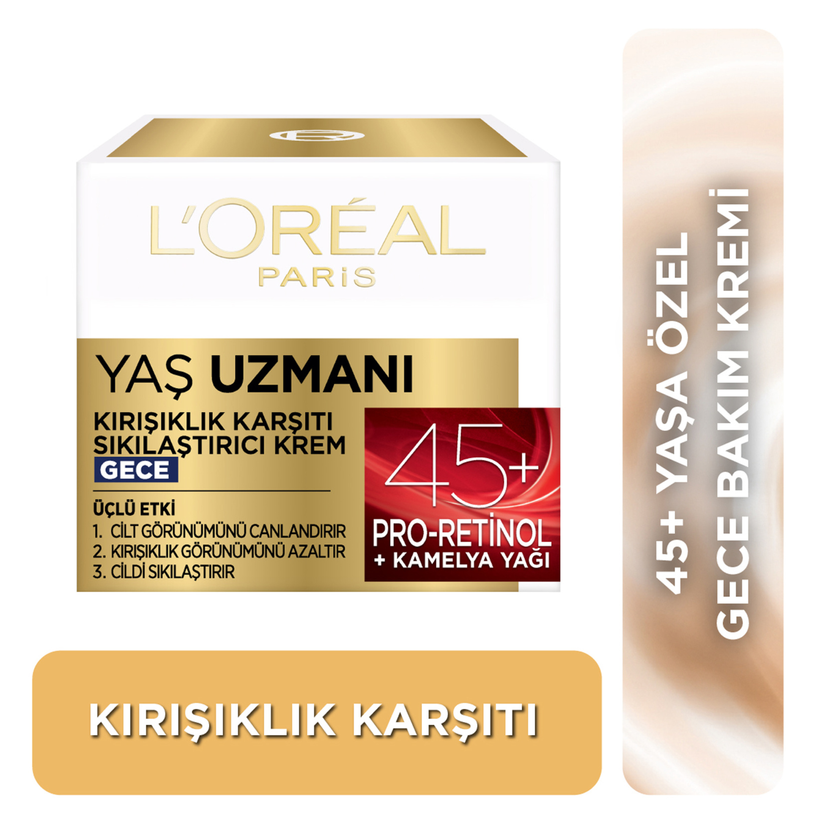 L'Oréal Paris Yaş Uzmanı 45+ Kırışıklık Karşıtı Sıkılaştırıcı Gece Kremi - Görsel 4