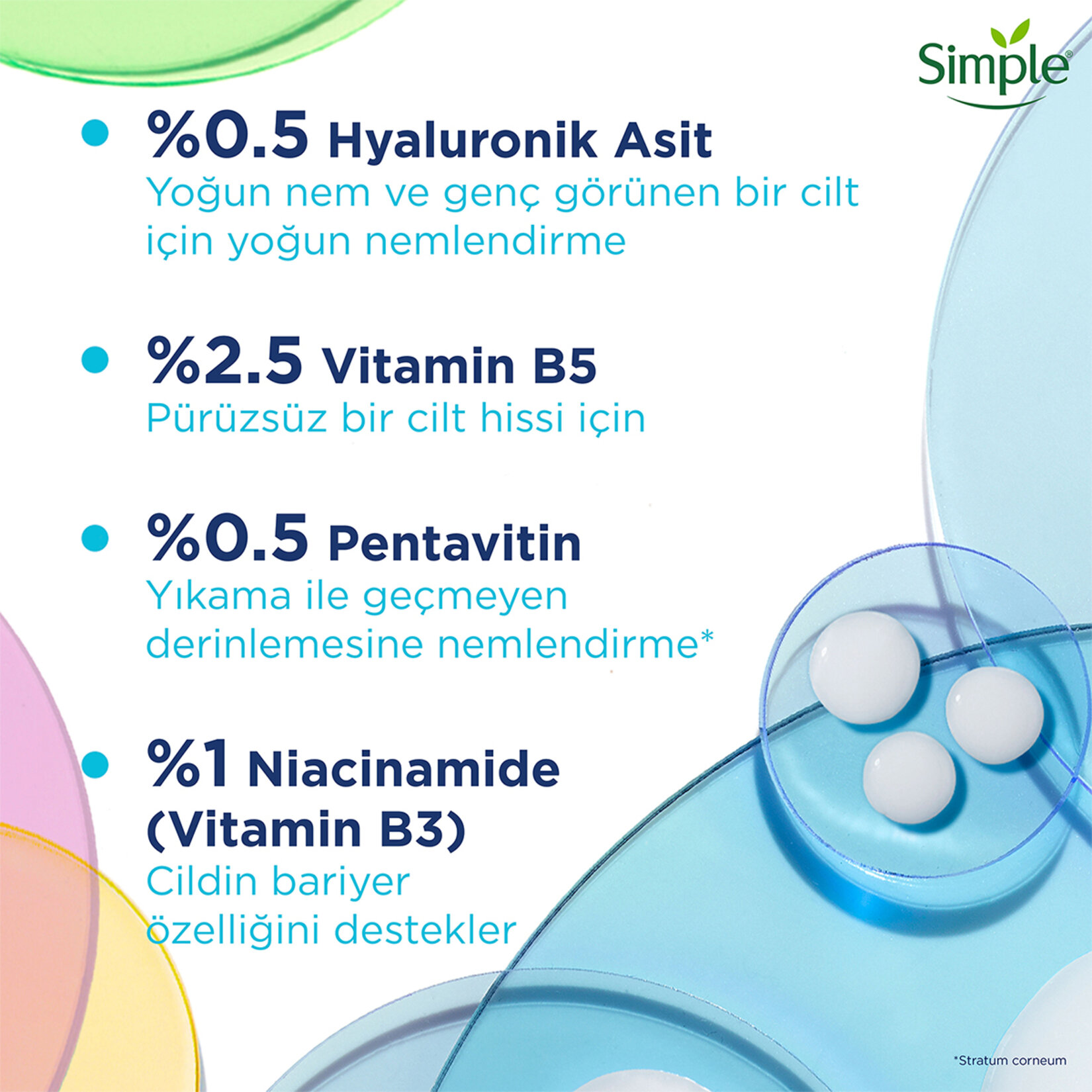 Simple Booster Serum Hyaluronik Asit + B5 30 ml - Görsel 5