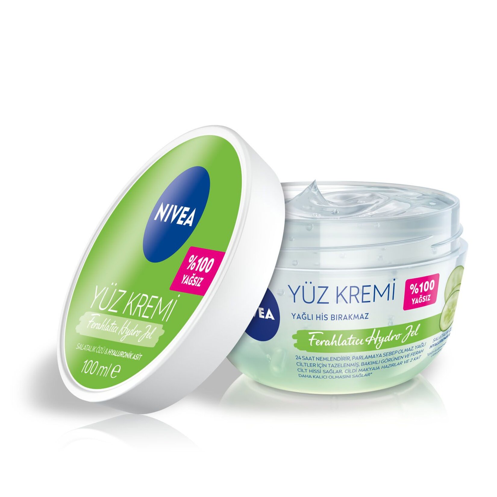NIVEAFerahlatıcı Hydro Jel Yüz Bakım Kremi ve Makyaj Bazı 100ml - Görsel 2