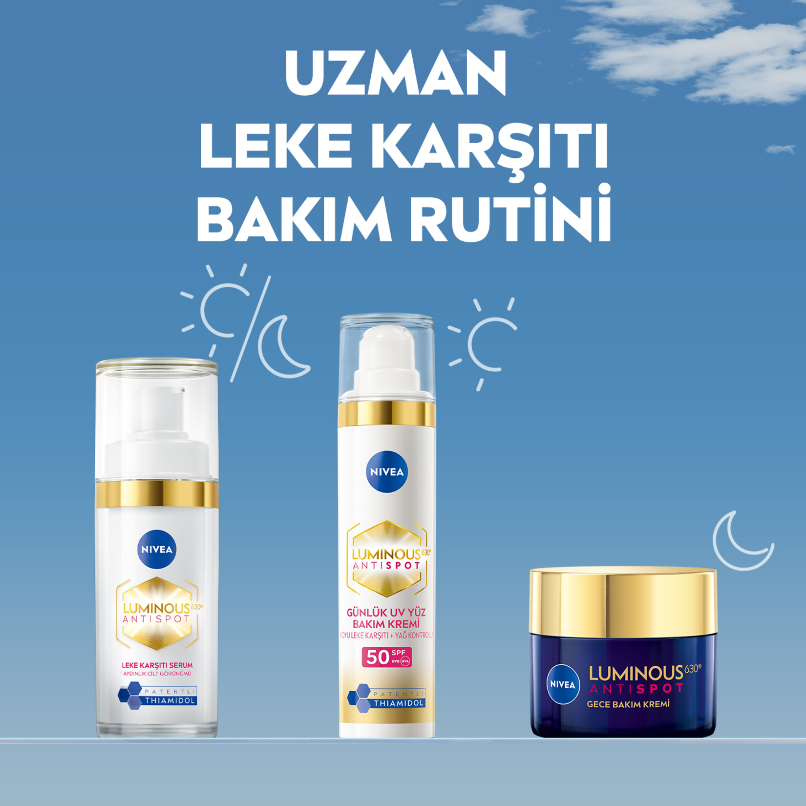 NIVEA Luminous630 Thiamidol Etkili SPF50 Leke Karşıtı Gündüz Yüz Kremi 40 ml - Görsel 6