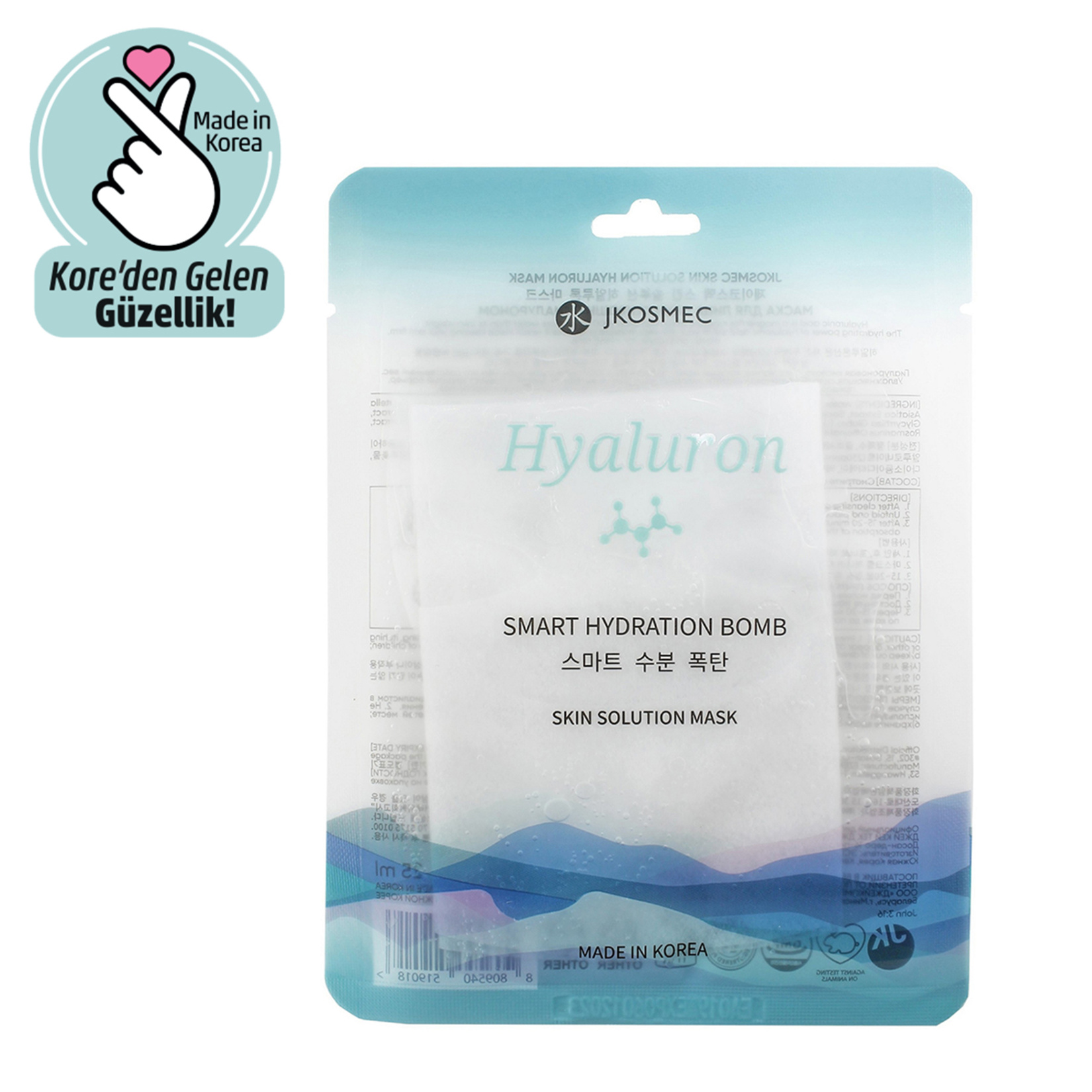 Jkosmec Skın Solutıon Hyaluron Kağıt Maske 25Ml
