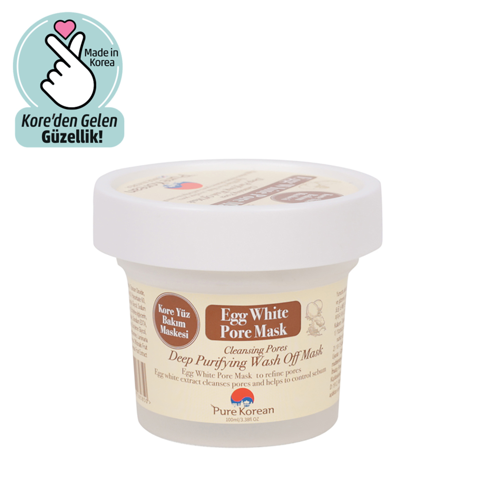 Pure Korean Egg Whıte Yüz Maskesi 100Ml