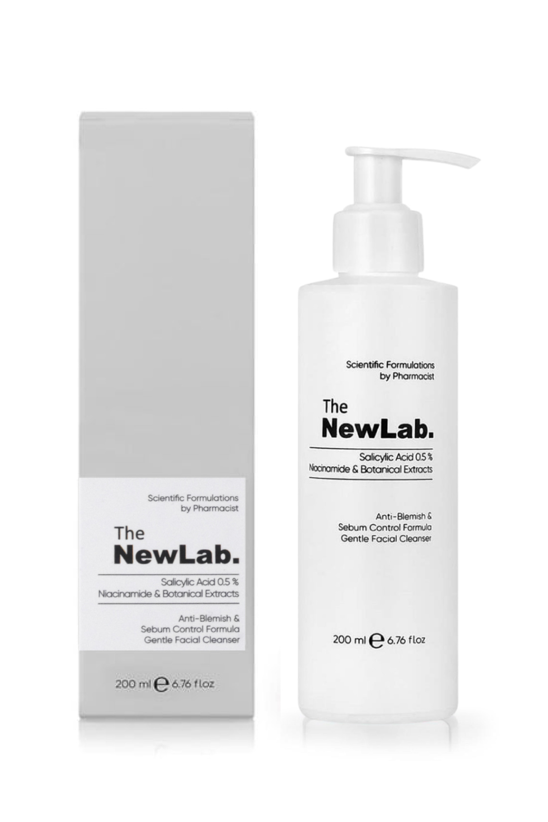 The NewLab Akne Karşıtı Sebum Kontrol Yüz Temizleme Jeli 200ml - Görsel 2