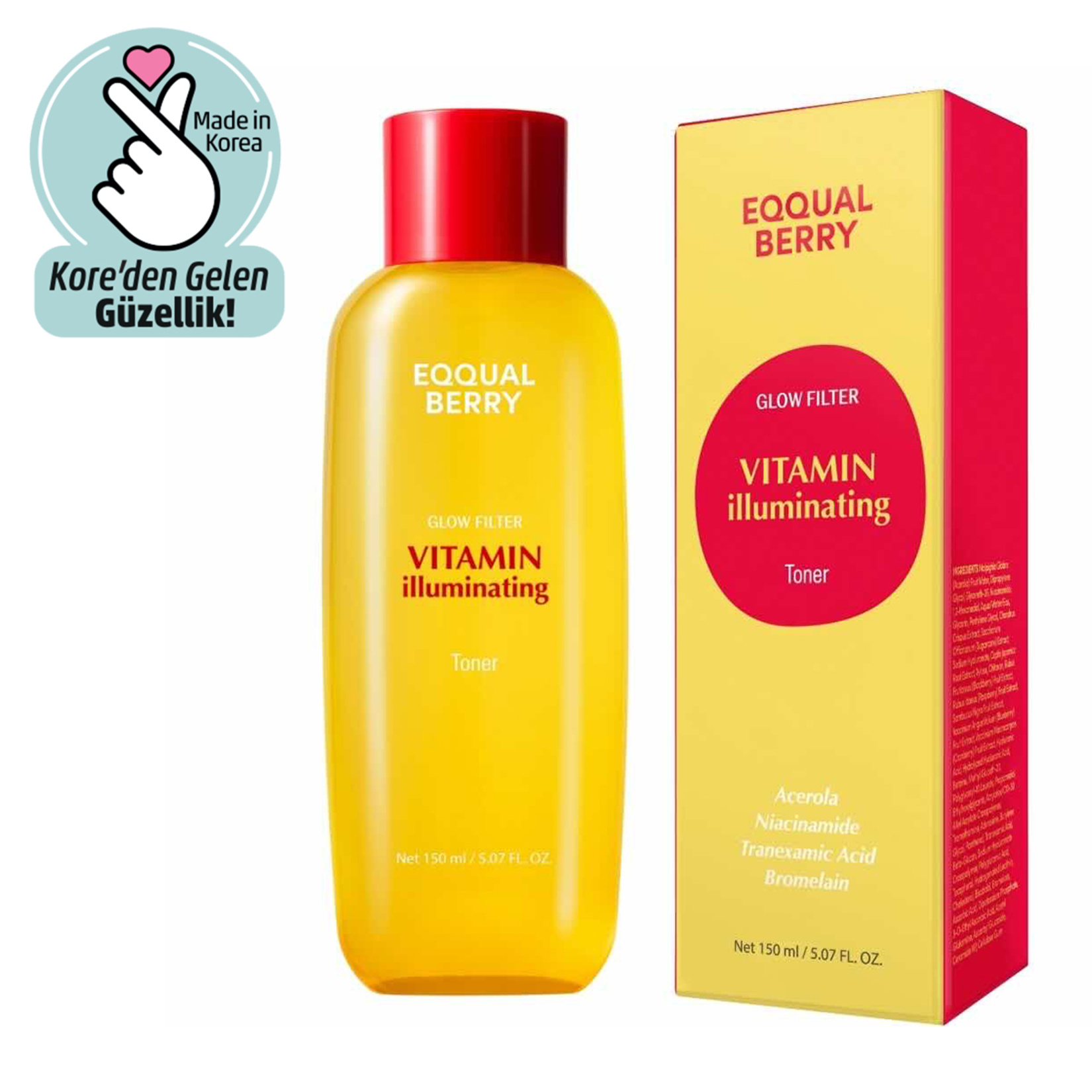 Eqqualberry Vitamin Illuminating Toner 150 Ml