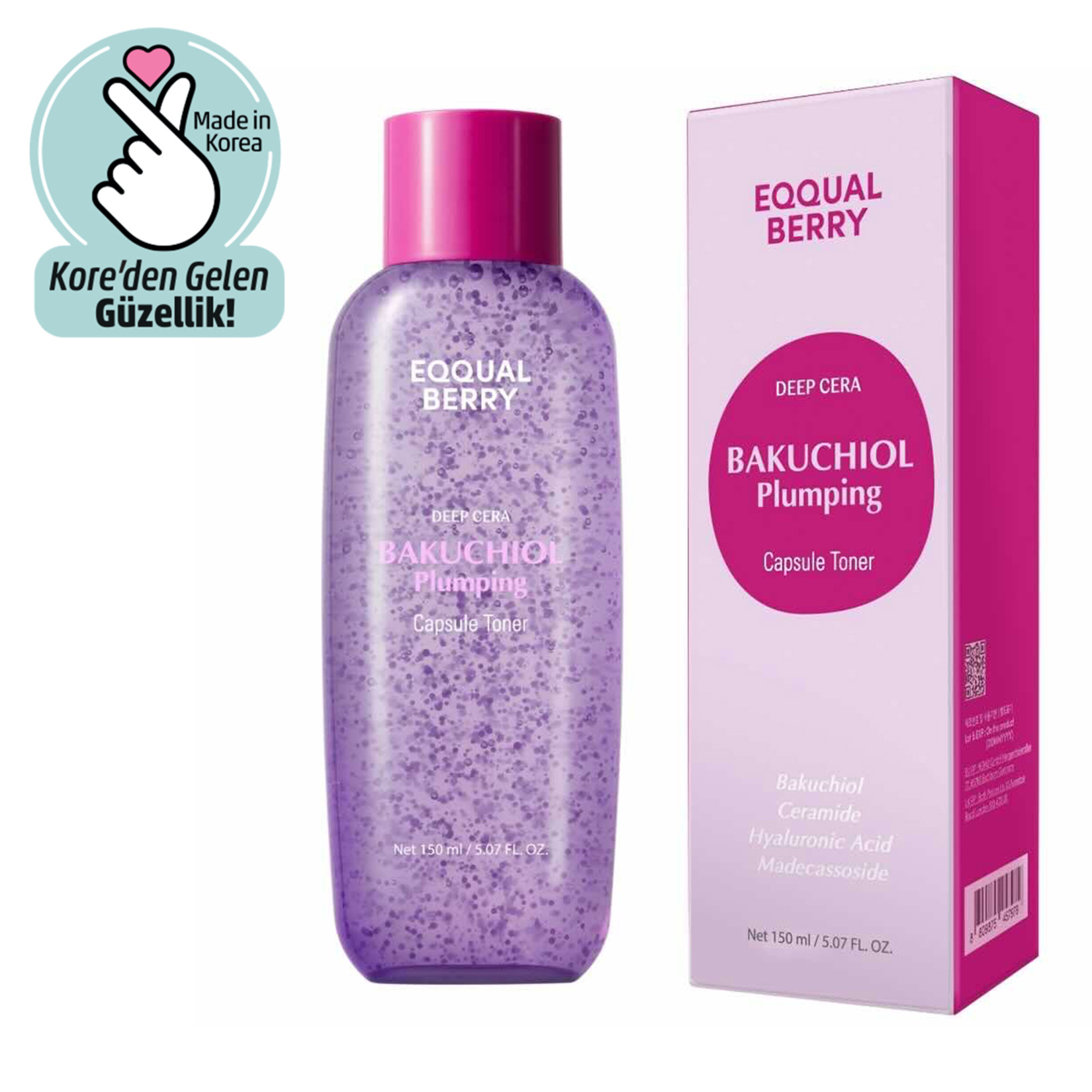 Eqqualberry Bakuchiol Plumping Capsule Toner 150 Ml