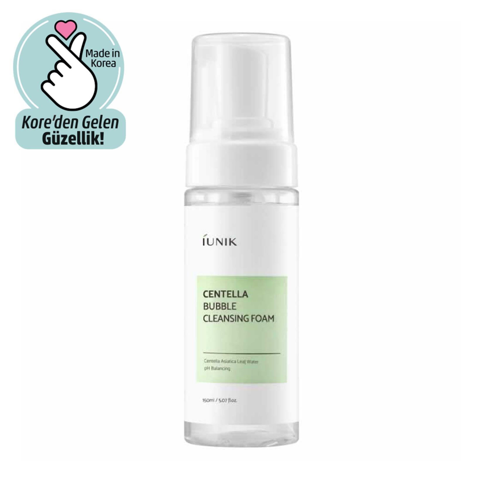 Iunik Centella Bubble Cleansing Foam 150 Ml - Görsel 1