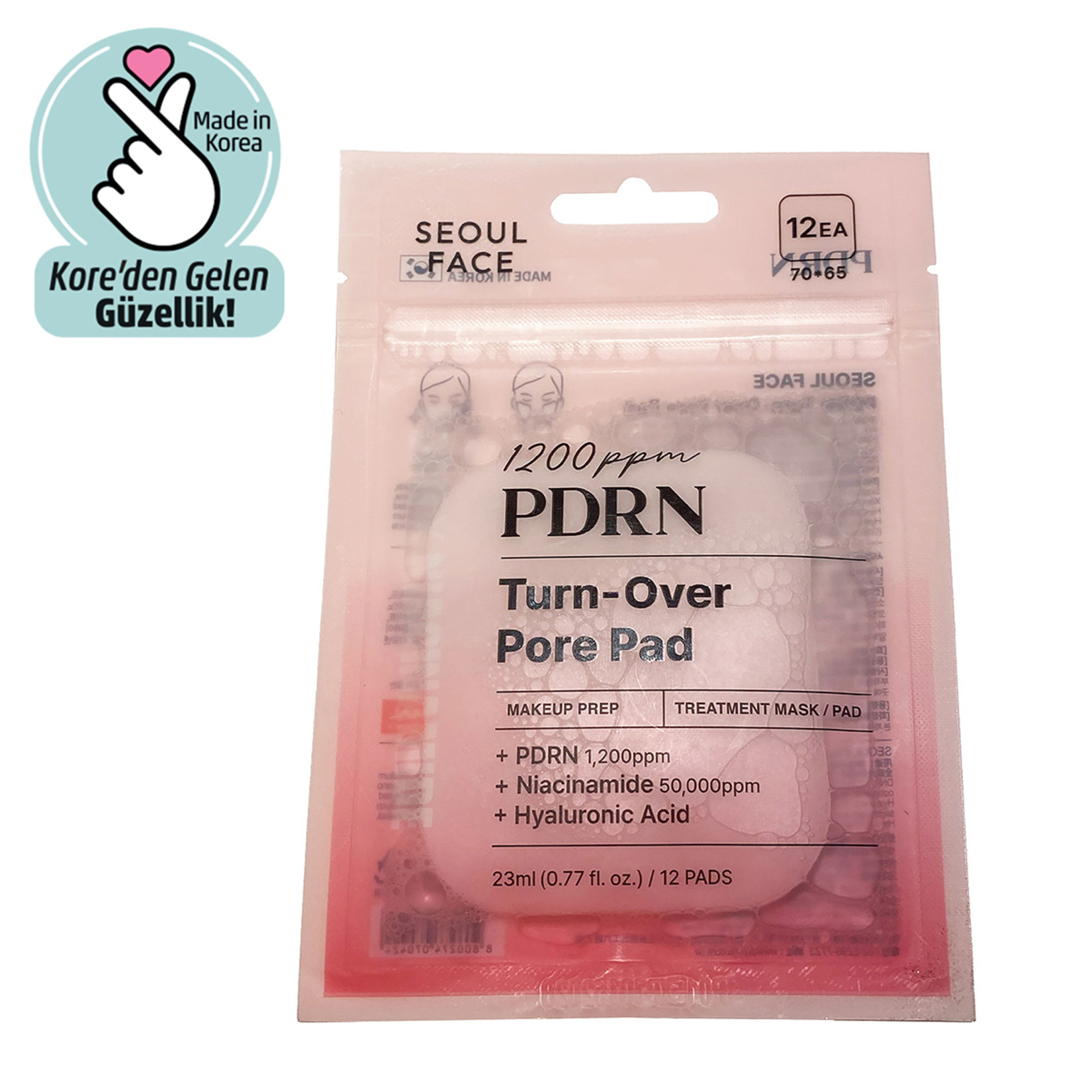 Dermal Pdrn Toner Cotton 12 Ped - Görsel 1