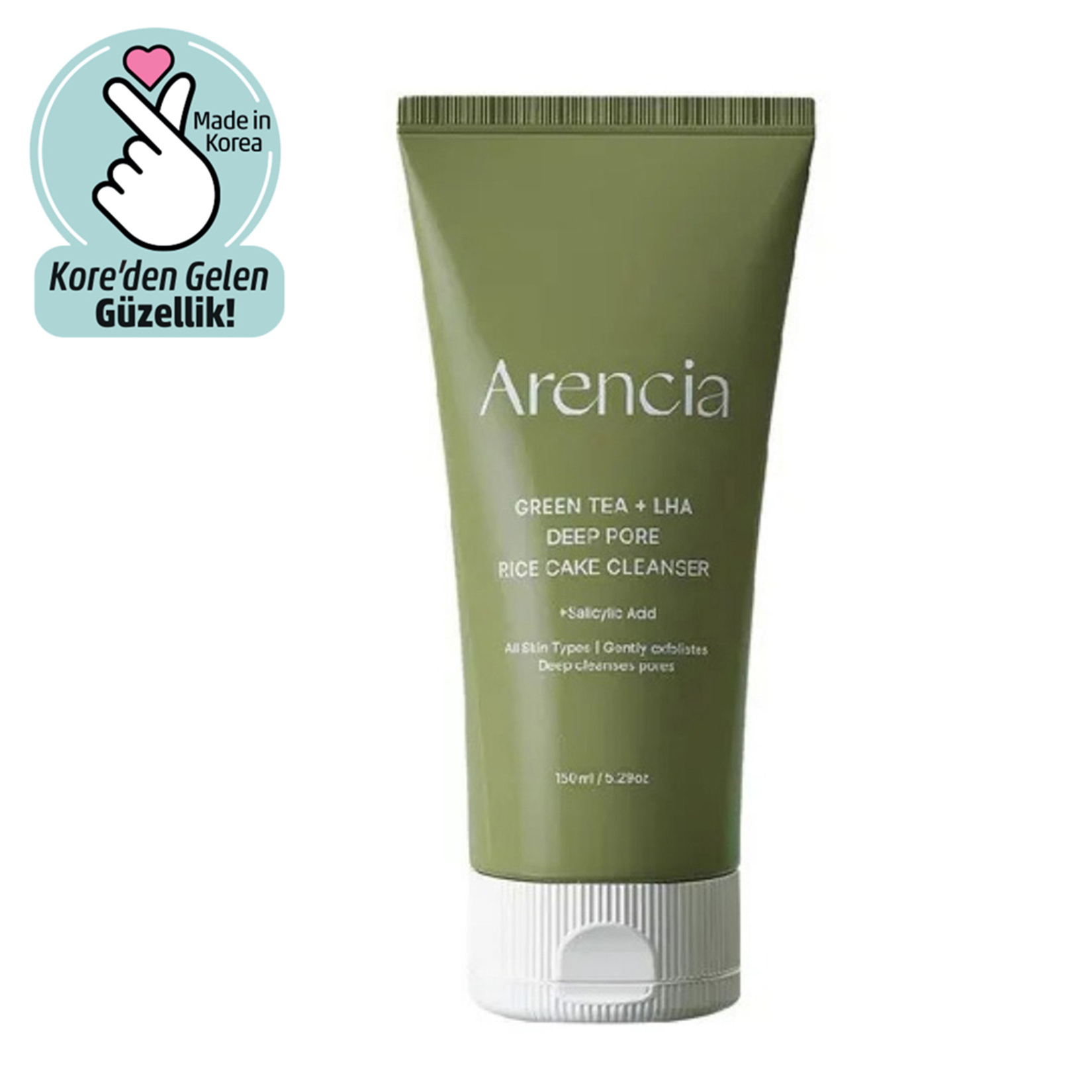 Arencia Green Tea LHA Deep Pore Rice Cake 150 G