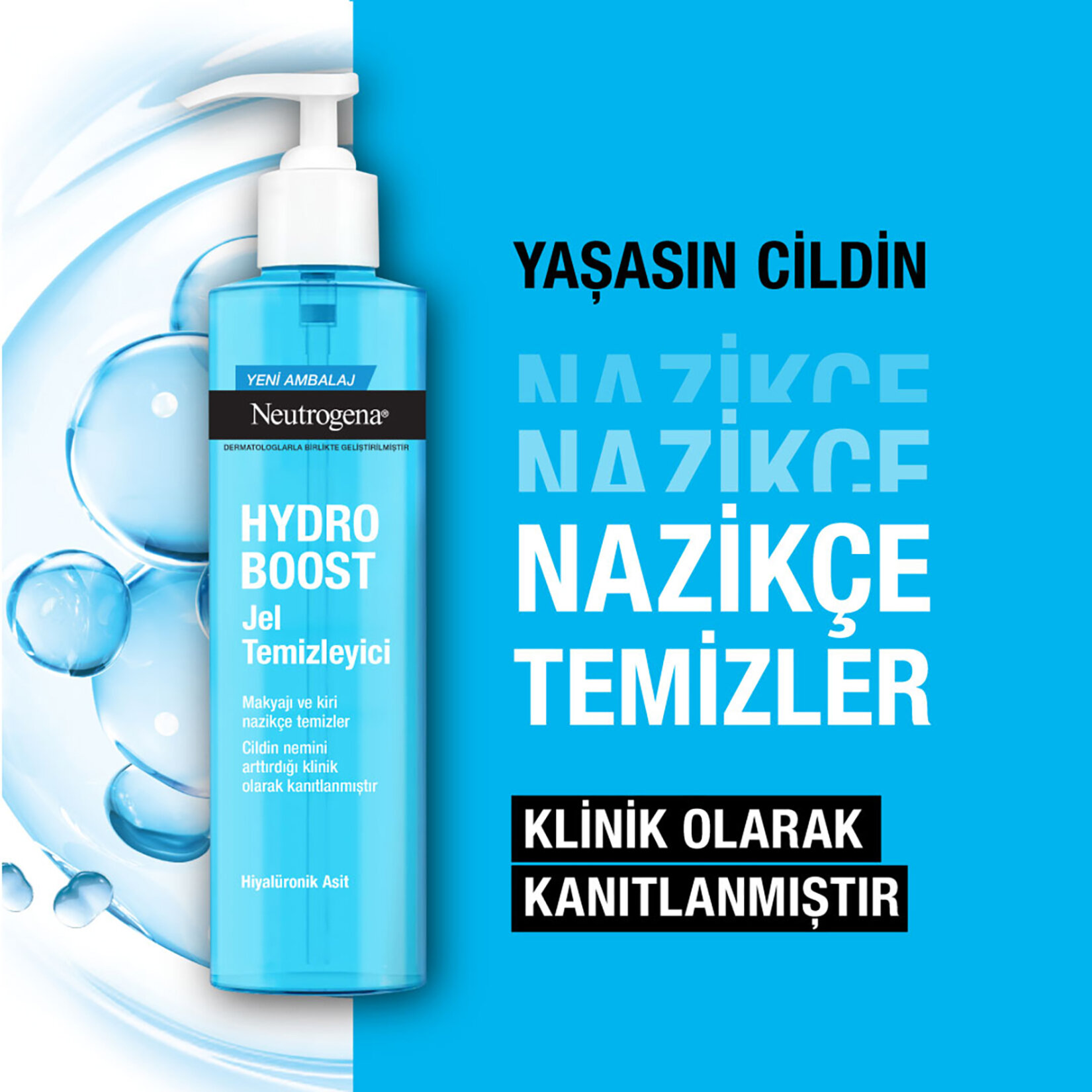 Neutrogena Hydro Boost Water Jel Temizleyici 200 Ml - Görsel 3