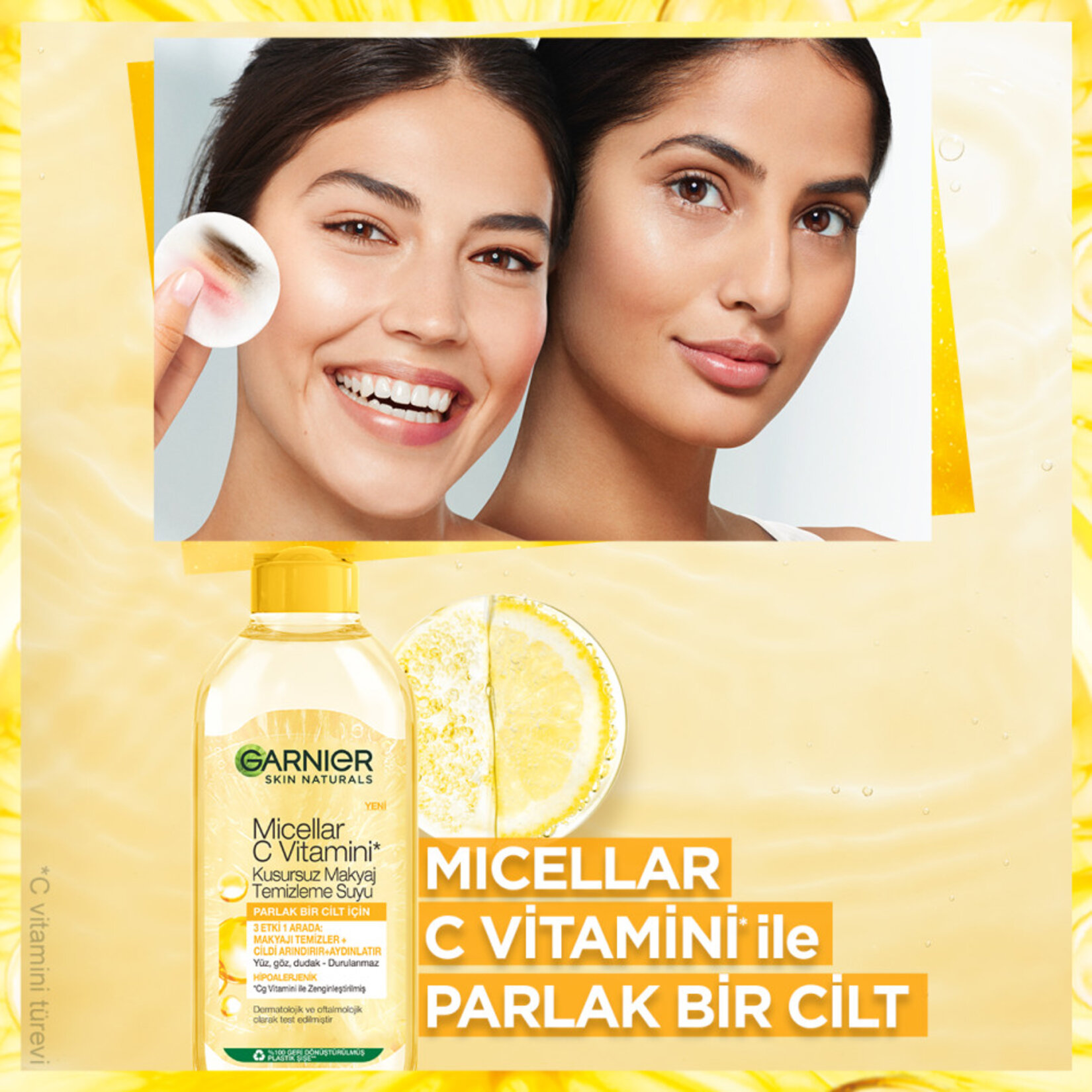 Garnier Micellar C Vitamini Kusursuz Makyaj Temizleme Suyu 400ml - Görsel 4
