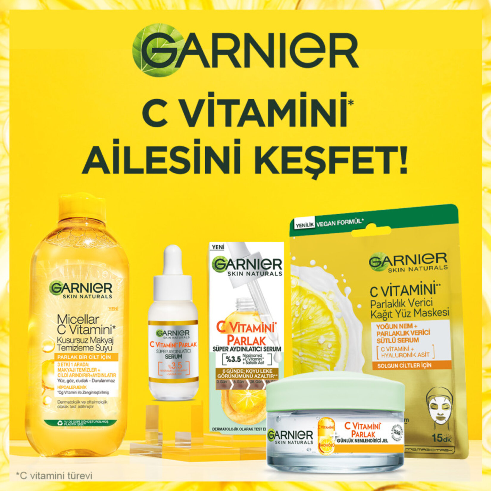 Garnier Micellar C Vitamini Kusursuz Makyaj Temizleme Suyu 400ml - Görsel 5