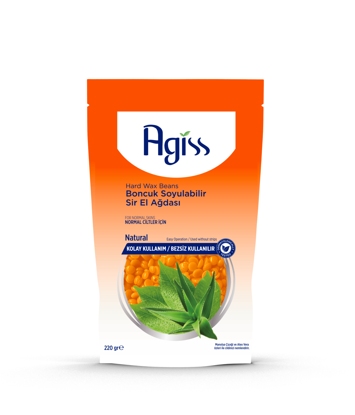 Agiss Boncuk Ağda Normal Ciltler İçin (Natural) 220g