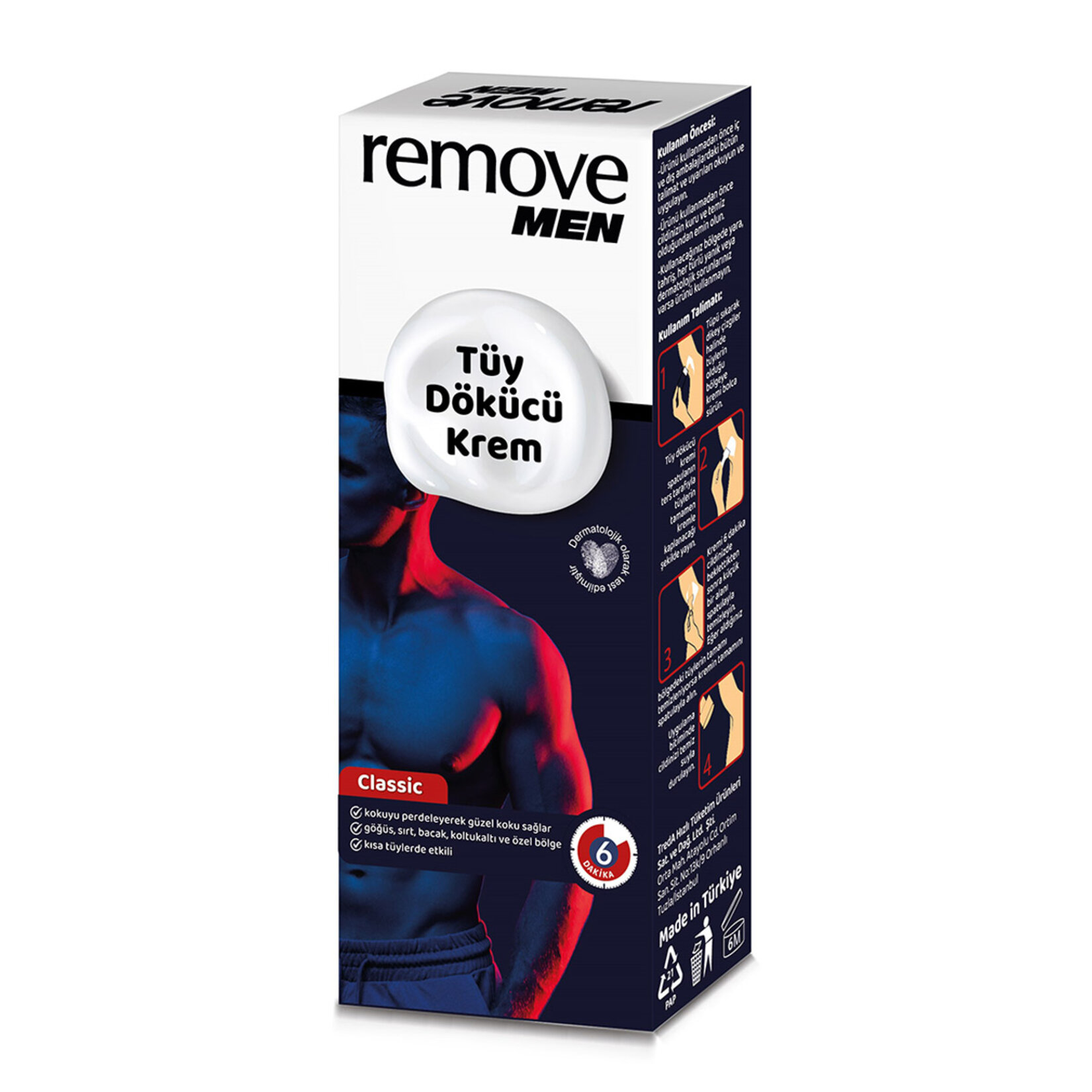 Remove Men Tüy Dökücü Krem For Men Klasik 100Ml