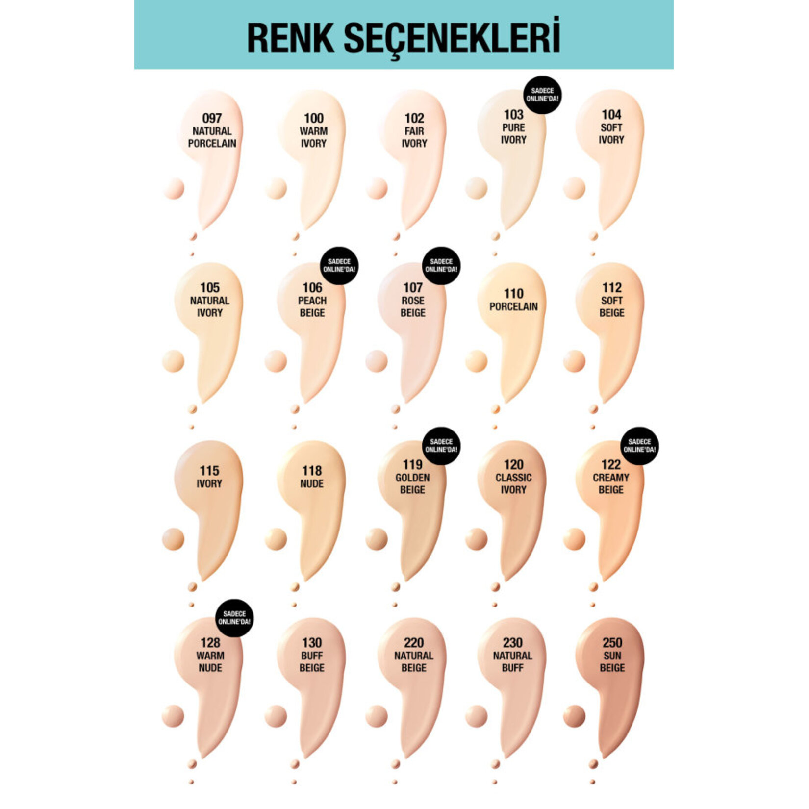 Maybelline New York Fit Me Matte+Poreless Fondöten - 97 Natural Porcelain - Görsel 4