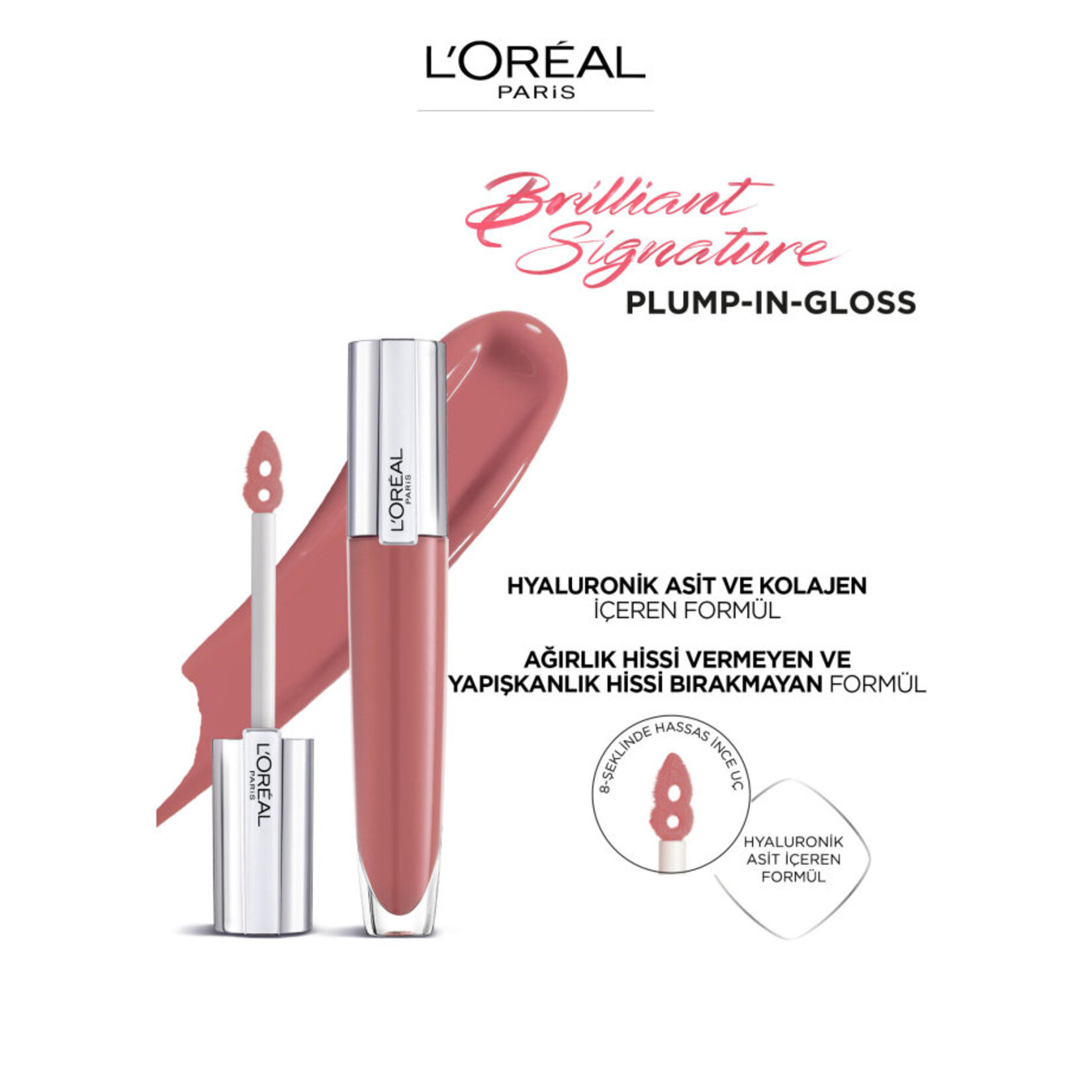 L'Oréal Paris Brilliant Sign Plump In Gloss Ruj - 412 Heih