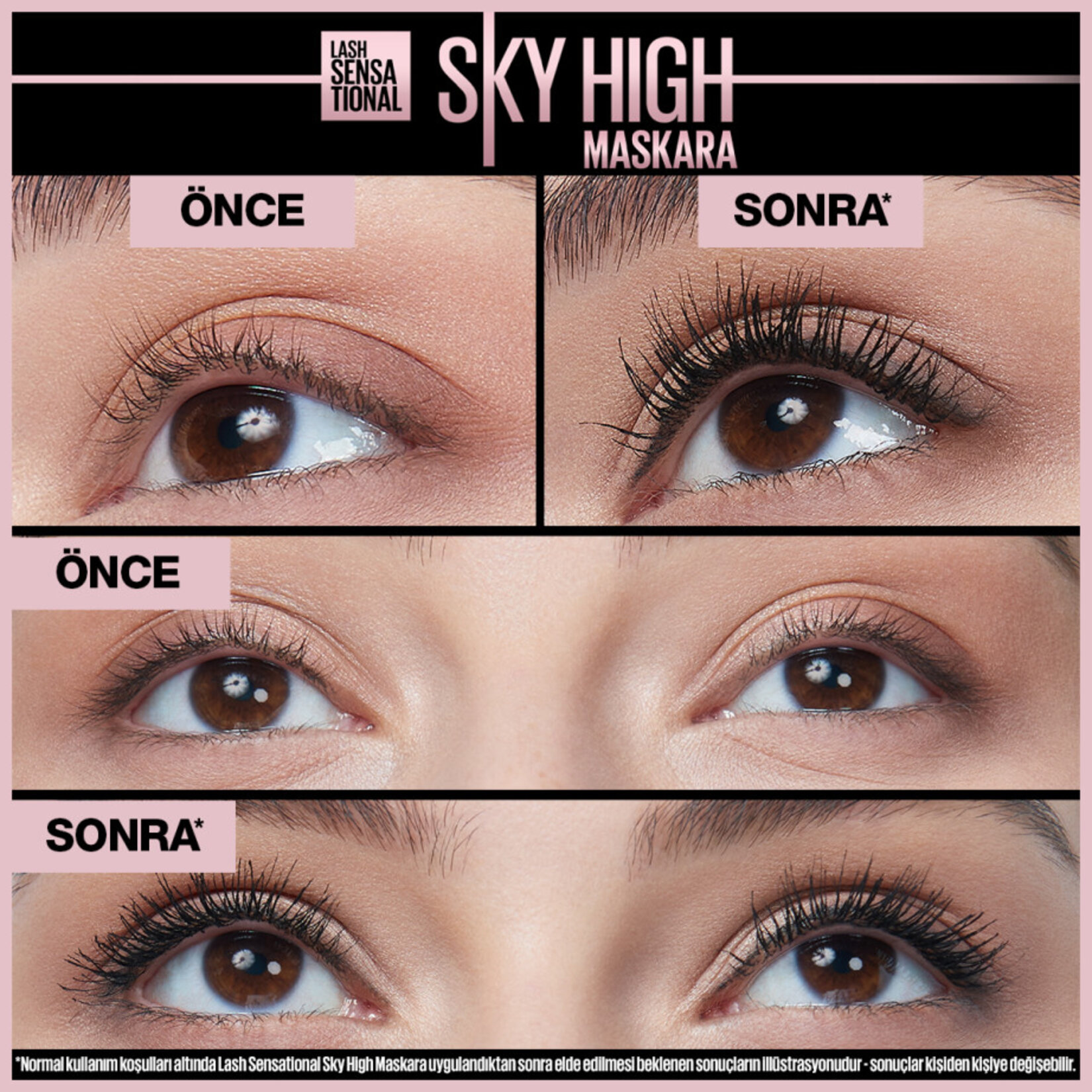Maybelline New York Lash Sens Sky High Suya Dayanıklı Maskara