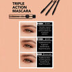 Flormar Triple Action 3 Etki 1 Arada Ayarlanabilir Fırçalı Maskara - 001 (Siyah) - Görsel 5