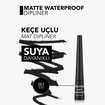 Flormar Sudan Etkilenmeyen Yoğun Pigmentli Mat Dipliner - 001 Black - Görsel 4