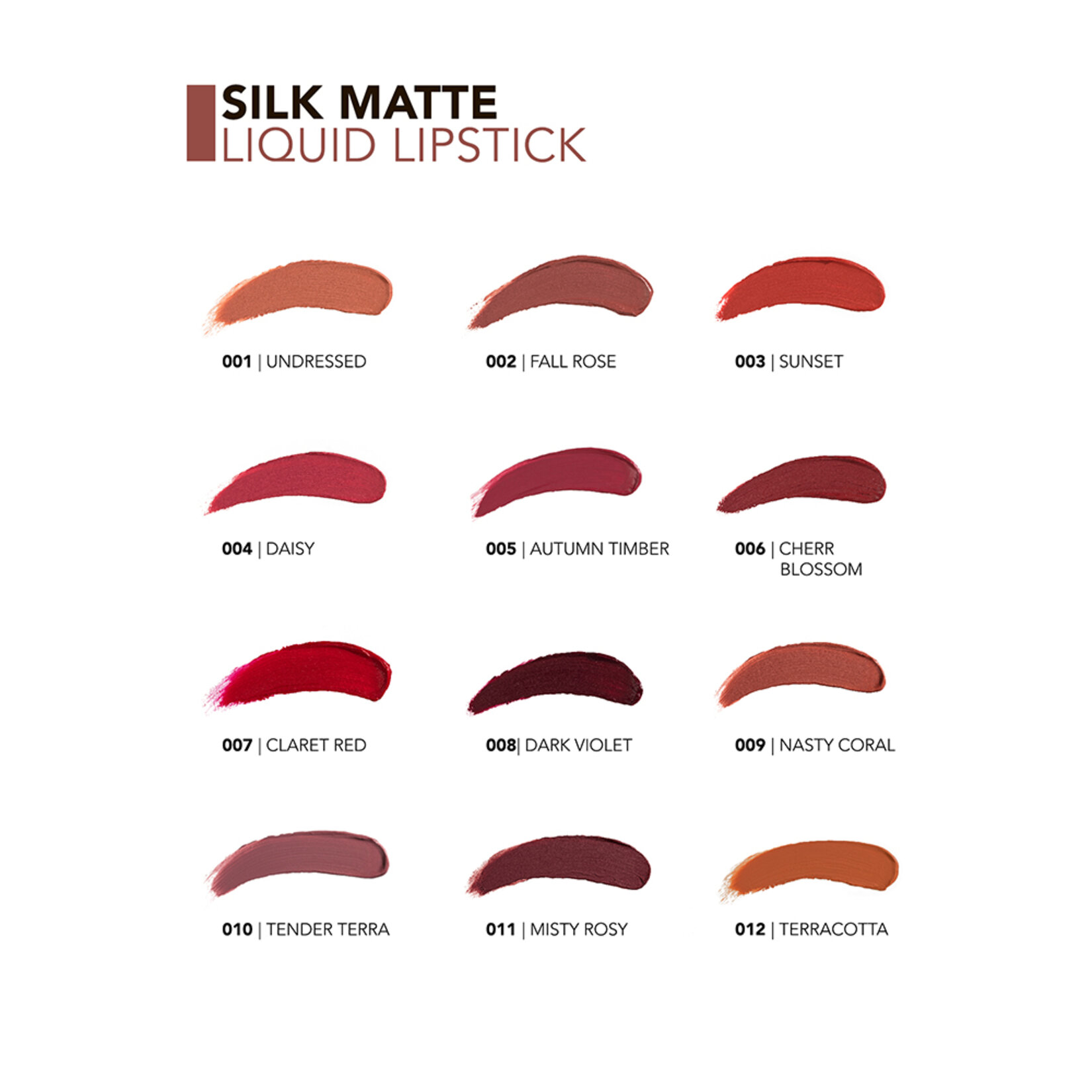 Flormar Silk Matte Uzun Süre Kalıcı İpeksi Dokulu Likit Mat Ruj - 008 Dark Violet - Görsel 5