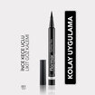 Flormar Yoğun Renk Veren Mat Kalem Likit Eyeliner - 001 Black - Görsel 2