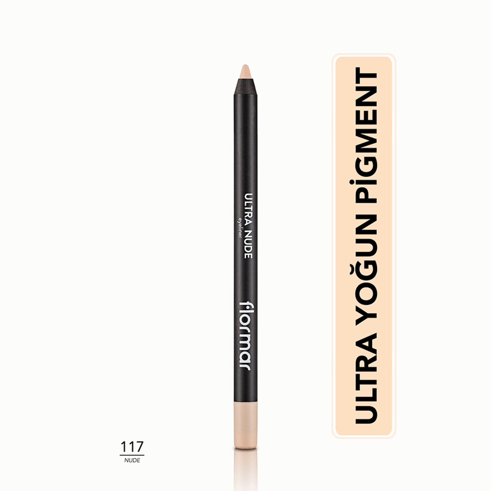 Flormar Ultra Eyeliner Yoğun Renk Veren Kremsi Dokulu Göz Kalemi - 017 Nude - Görsel 2