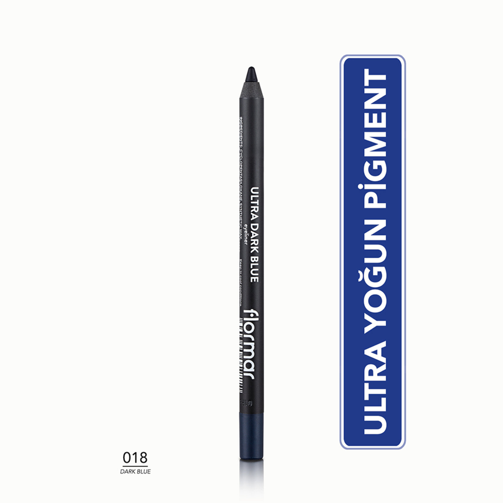 Flormar Ultra Eyeliner Yoğun Renk Veren Kremsi Dokulu Göz Kalemi - 018 Dark Blue - Görsel 2