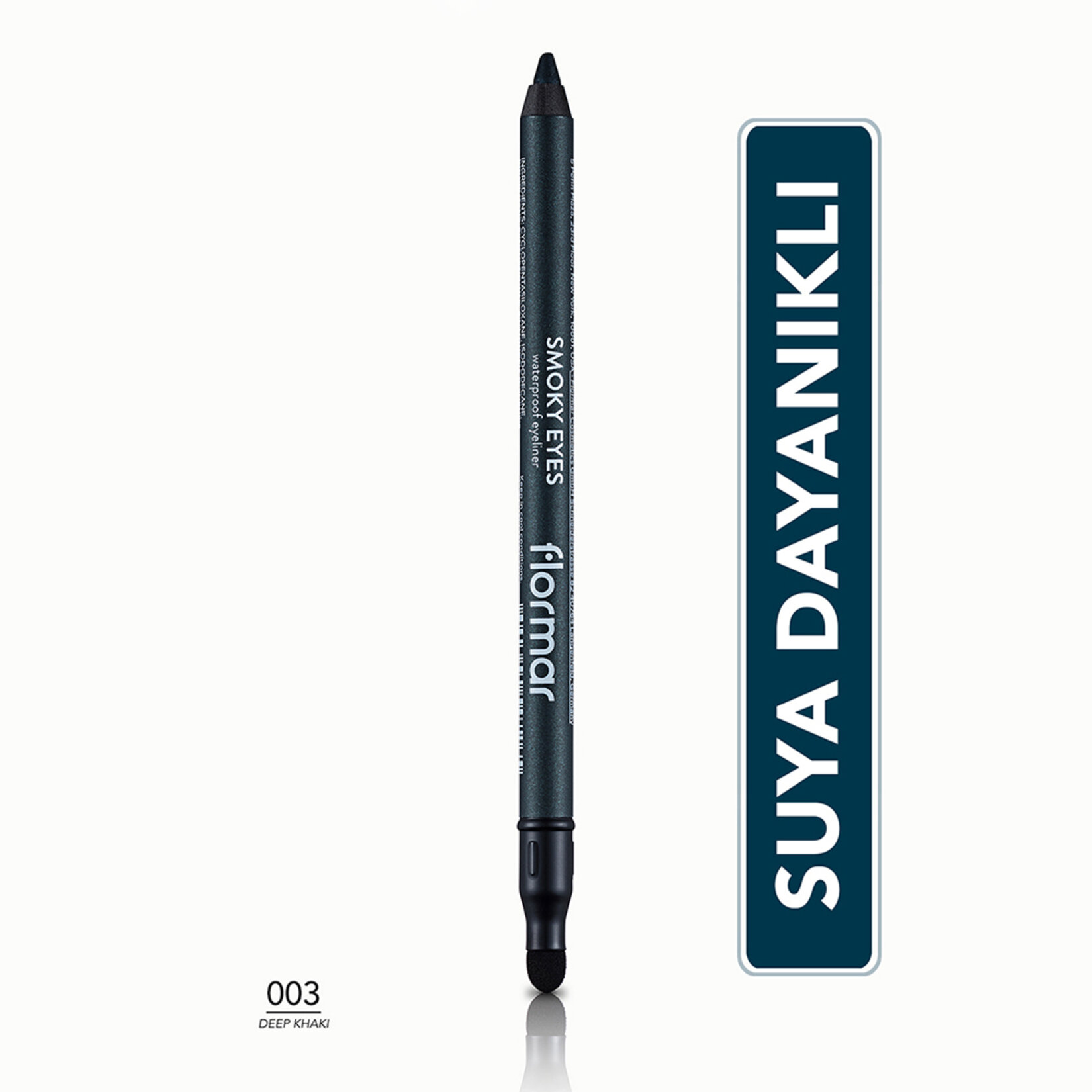 Flormar Smoky Eyes Gölgelendirici Aplikatörlü Göz Kalemi - 003 Deep Khaki - Görsel 2