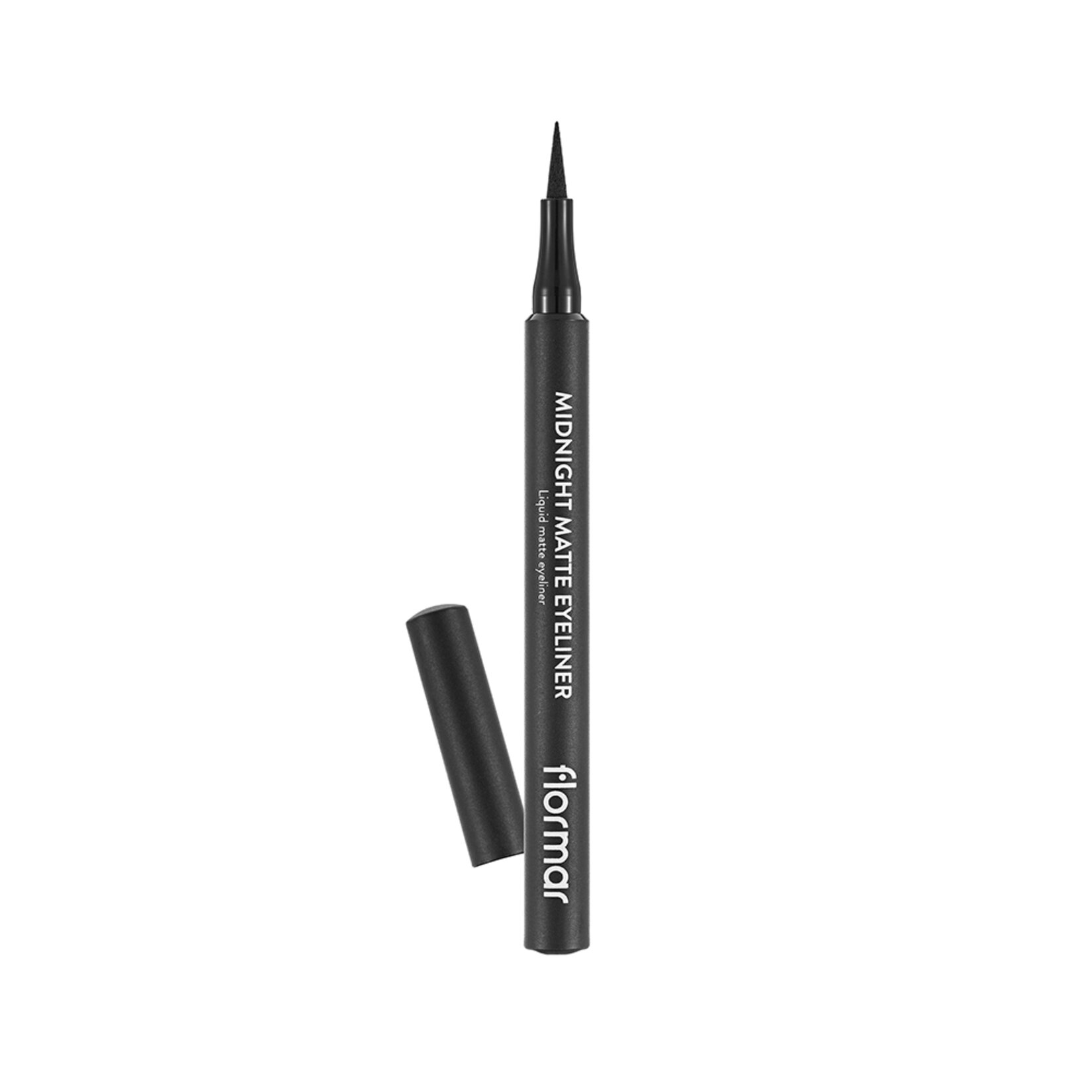 Flormar Midnight Matte Yoğun Renk Veren Ekstra Mat Kalem Likit Eyeliner - 001 Black - Görsel 1
