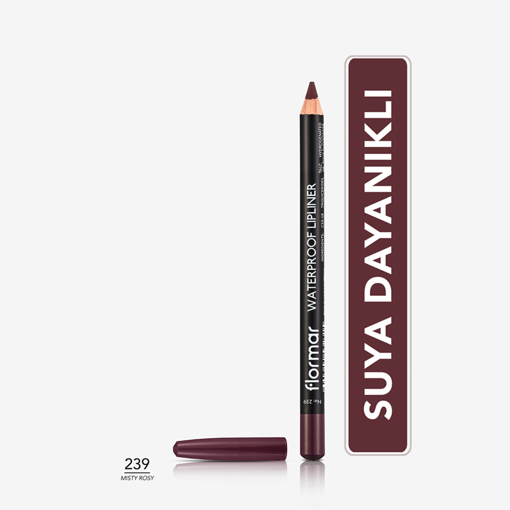 Flormar Sudan Etkilenmeyen Yoğun Pigmentli Mat Dudak Kalemi - 239 Misty Rose - Görsel 2