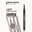 Flormar Brow Micro Filler Pratik Kaş Doldurma Kalemi - 001 Light Brown - Görsel 3