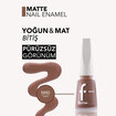 Flormar Matte Yoğun Renk Veren Uzun Süre Kalıcı Mat Oje - 040 Amber - Görsel 3