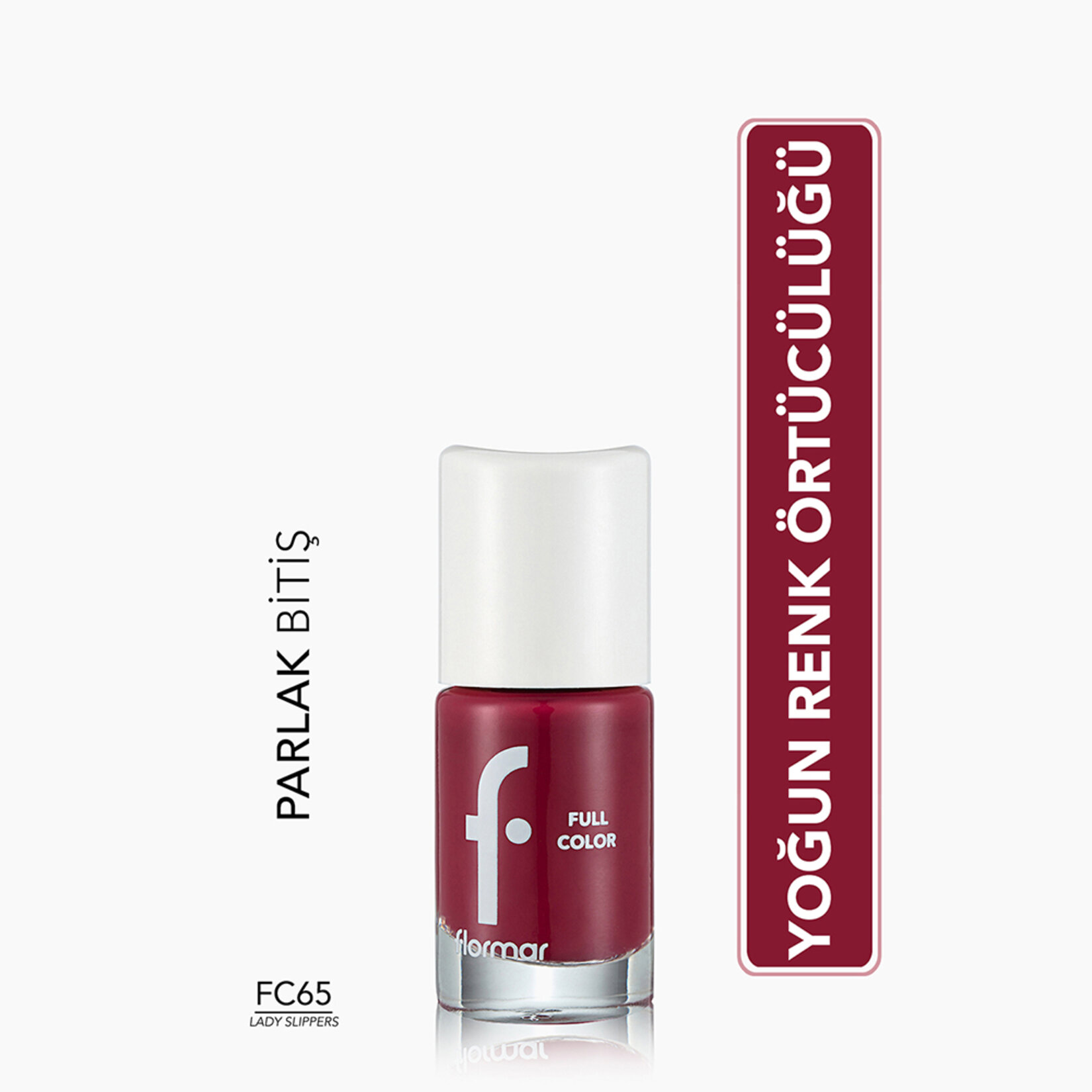 Flormar Full Color Yoğun Renk Veren İnce Yapılı Oje - FC65 Lady Slippers - Görsel 2