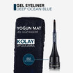 Flormar Yoğun Pigmentli ve Kremsi Dokulu Mat Jel Eyeliner - 002 Ocean Blue (New) - Görsel 5