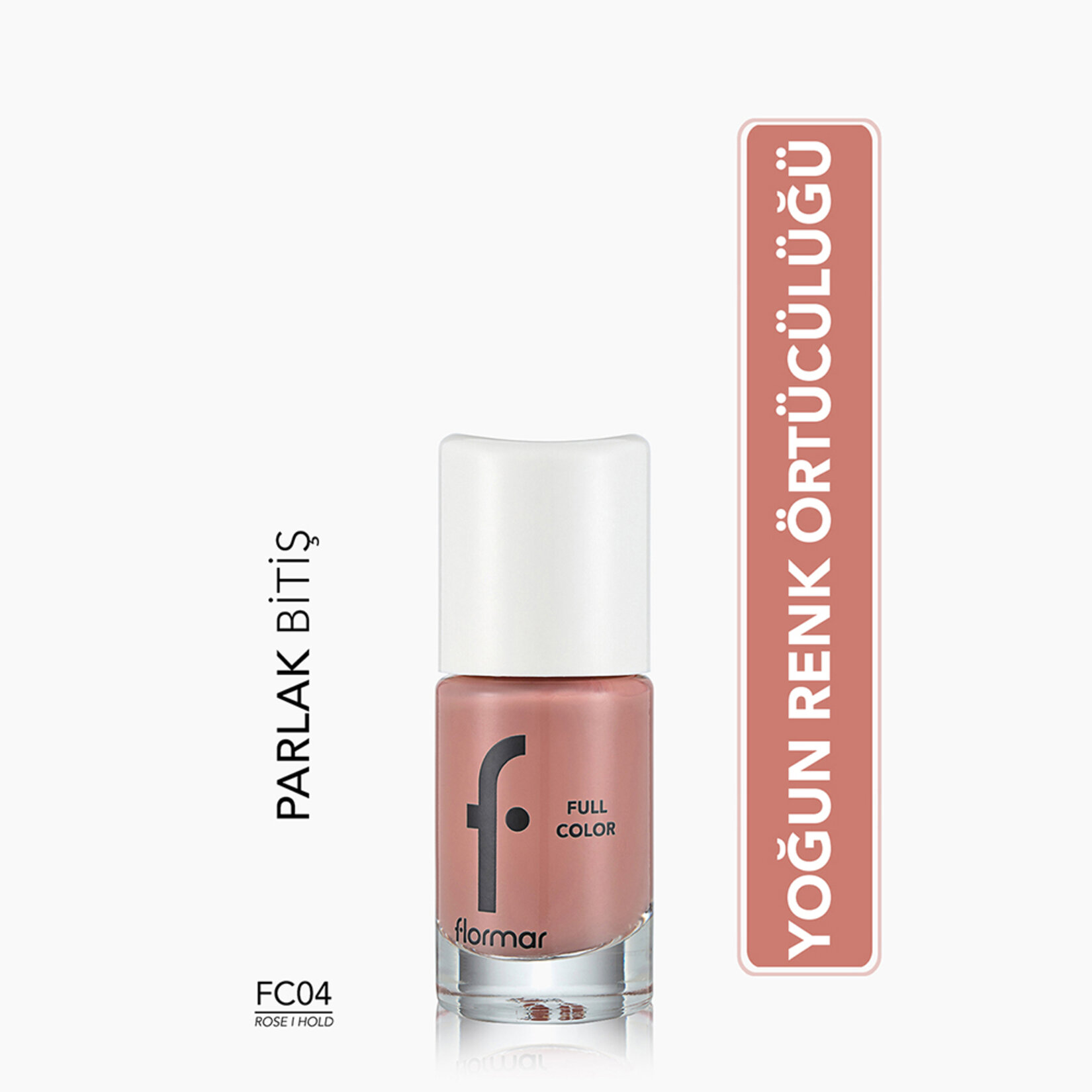 Flormar Full Color Yoğun Renk Veren İnce Yapılı Oje - FC04 Rose I Hold - Görsel 3