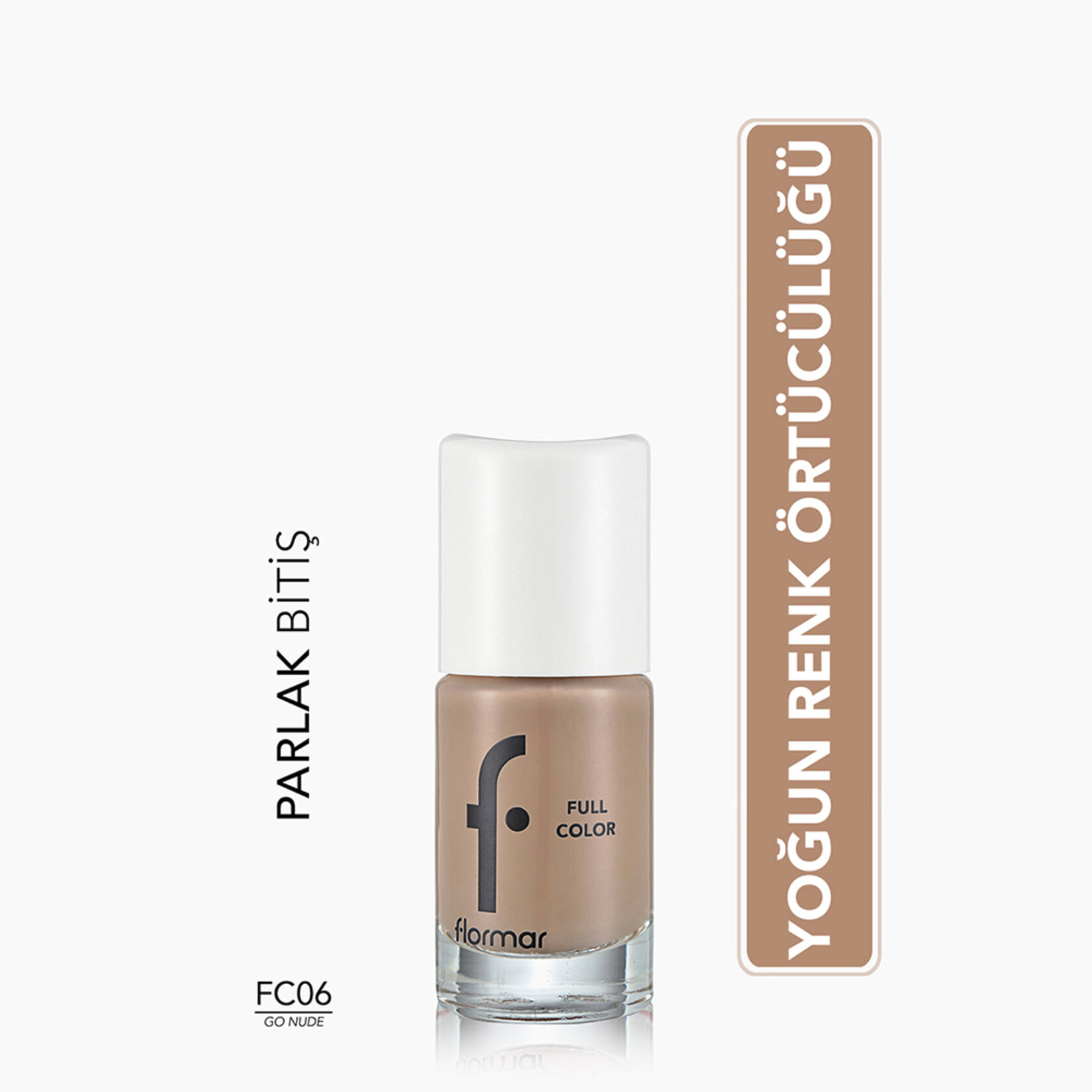 Flormar Full Color Yoğun Renk Veren İnce Yapılı Oje - FC06 Go Nude - Görsel 3