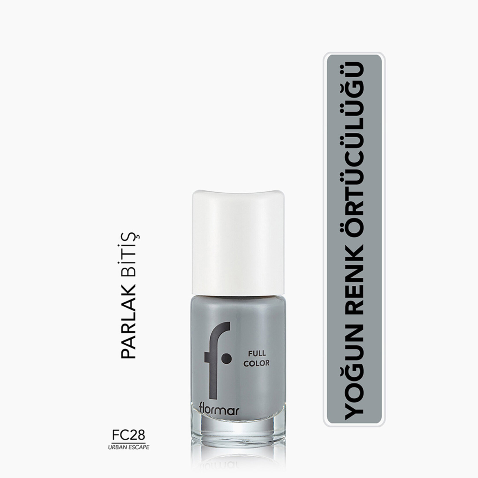 Flormar Full Color Yoğun Renk Veren İnce Yapılı Oje - FC28 Urban Escape - Görsel 4