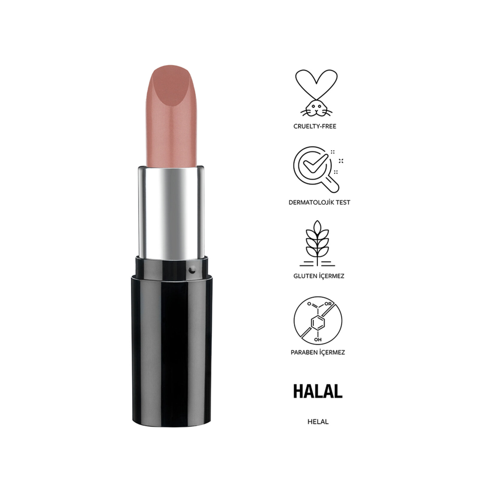 Pastel Nude Lipstick - Nude Ruj 538 - Görsel 2