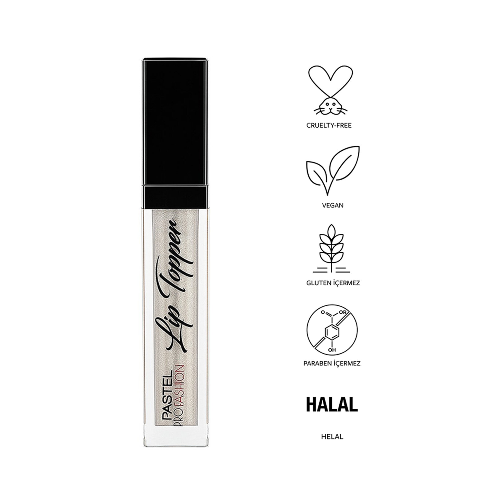 Pastel Lip Topper - Dudak Parlatıcısı 301 Dazzle - Görsel 3