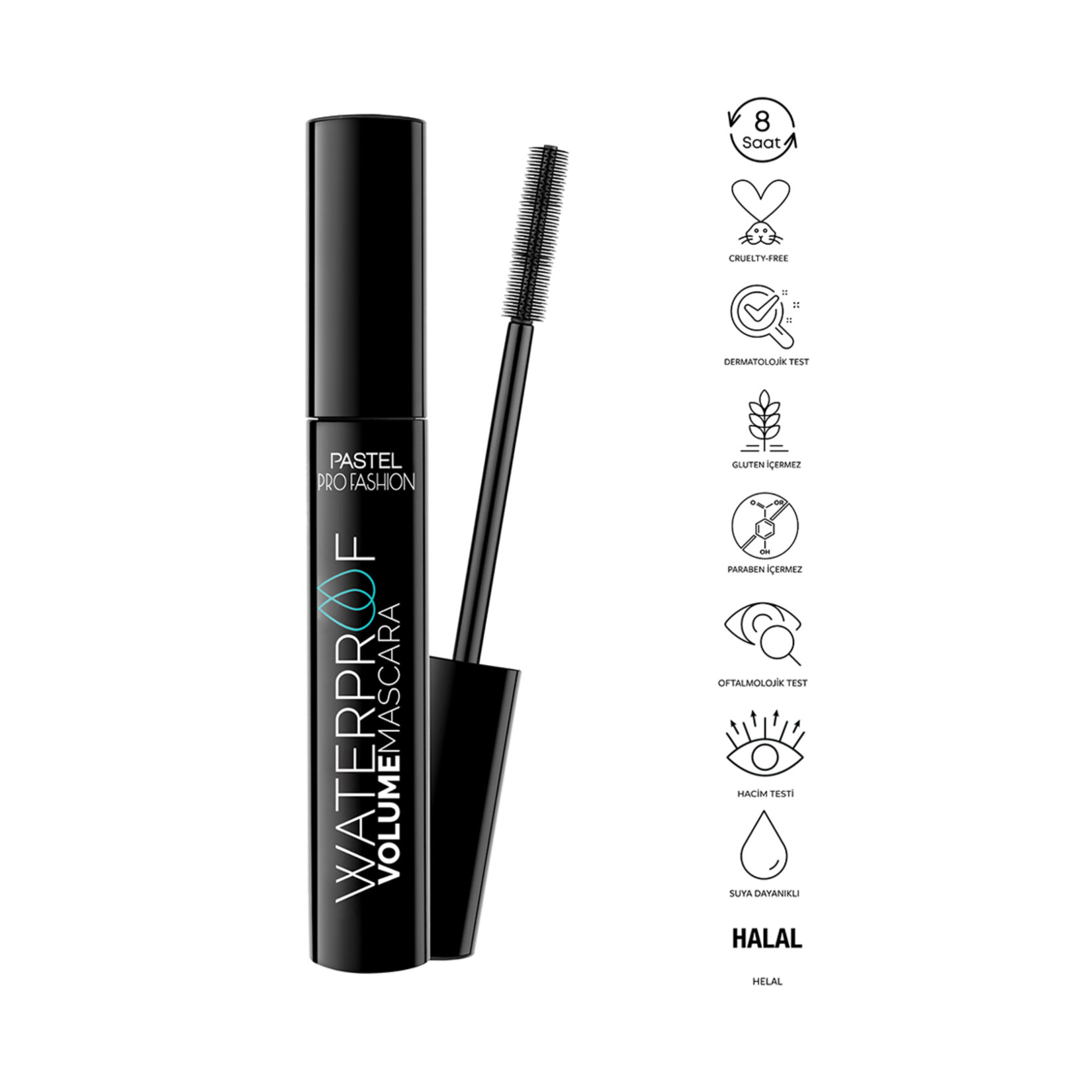 Pastel Waterproof Volume Mascara - Maskara - Görsel 4