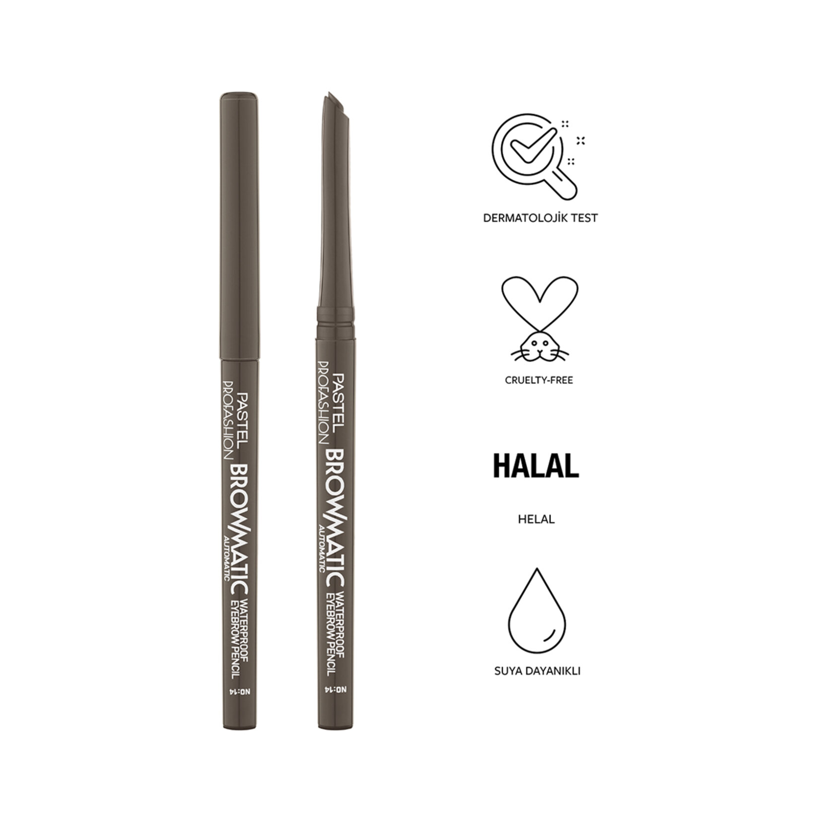 Pastel Browmatic Waterproof Eyebrow Pencil - Kaş Kalemi 14 - Görsel 4