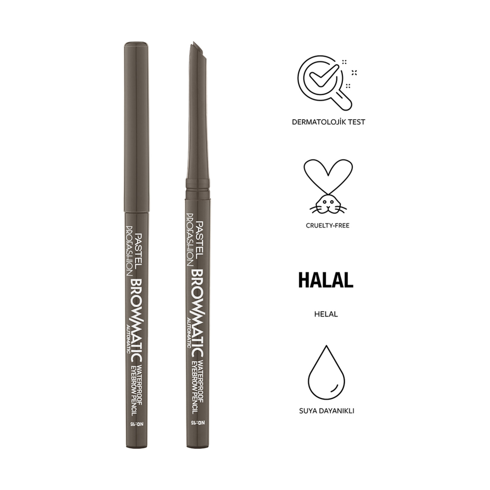 Pastel Browmatic Waterproof Eyebrow Pencil - Kaş Kalemi 15 - Görsel 4