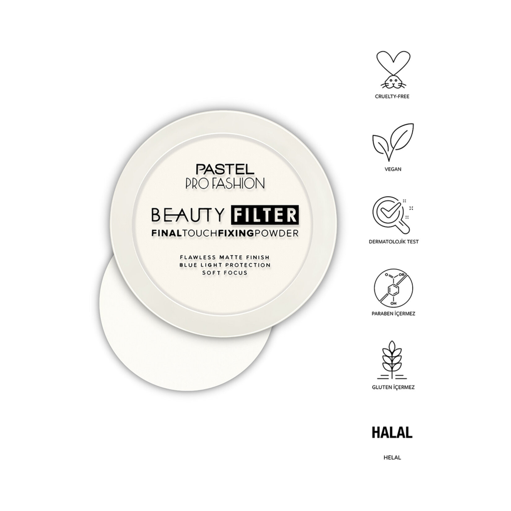 Pastel Beauty Filter Fixing Powder - Pudra 00 - Görsel 5