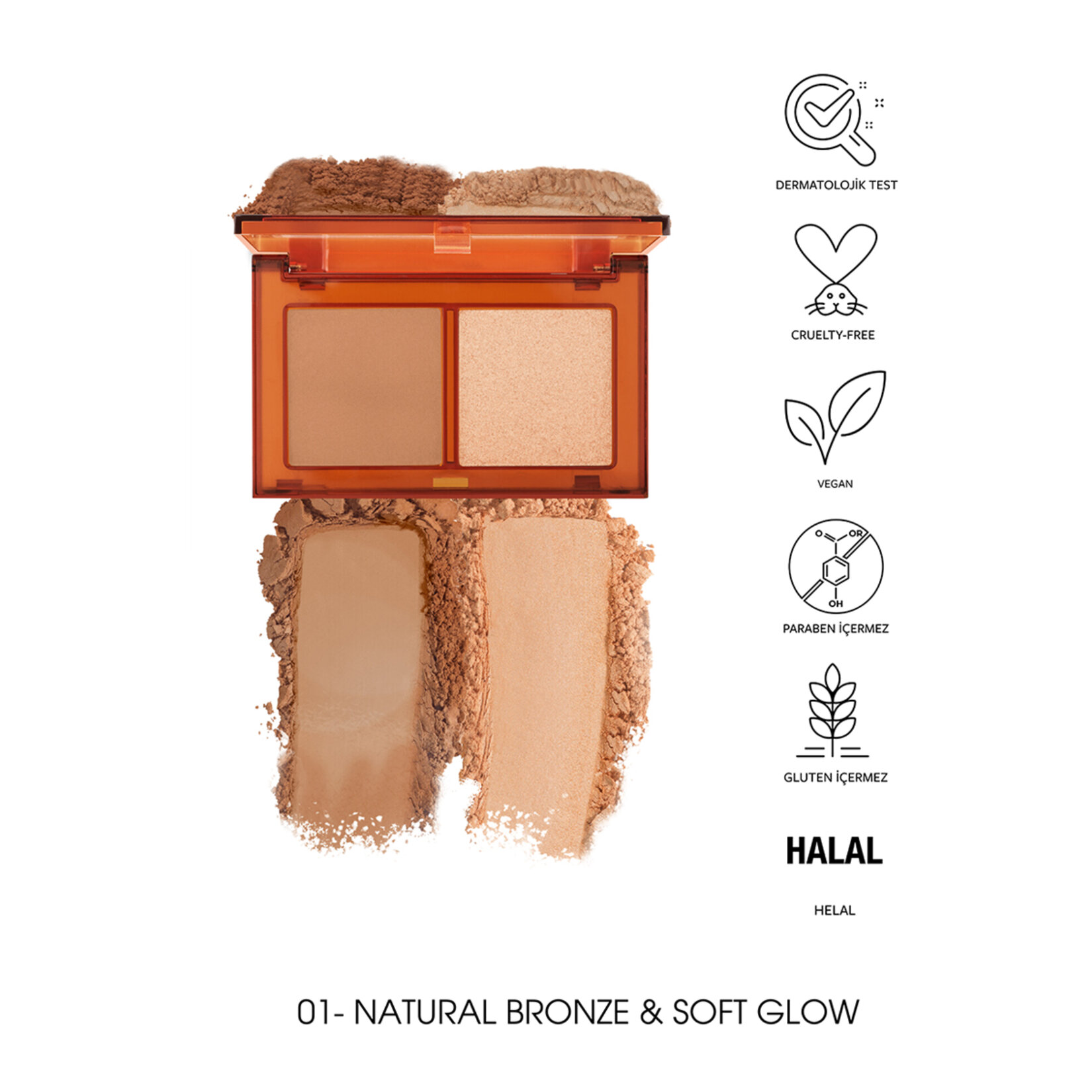 Pastel Bronzer&Highlighter Set Sun Kissed Bronzlaştırıcı Ve